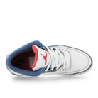 Air Jordan  3 Retro True Blue White / Fire Red - True Blue Mid Top Sneakers IF4396 104 Detailfoto | Overkill