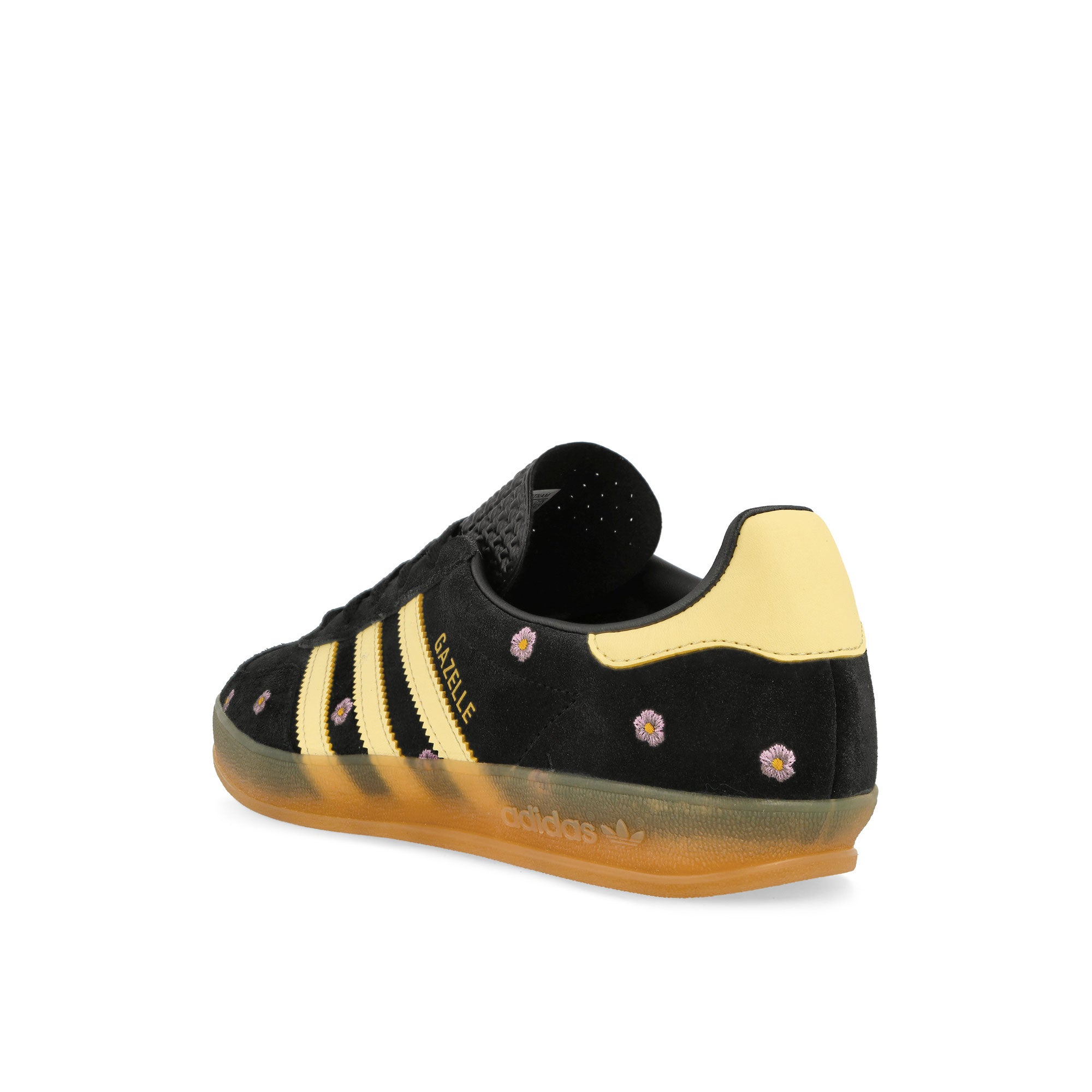 adidas Gazelle Indoor W Core Black / almost Yellow / Silver Dawn Low Top Sneakers  Material | Overkill