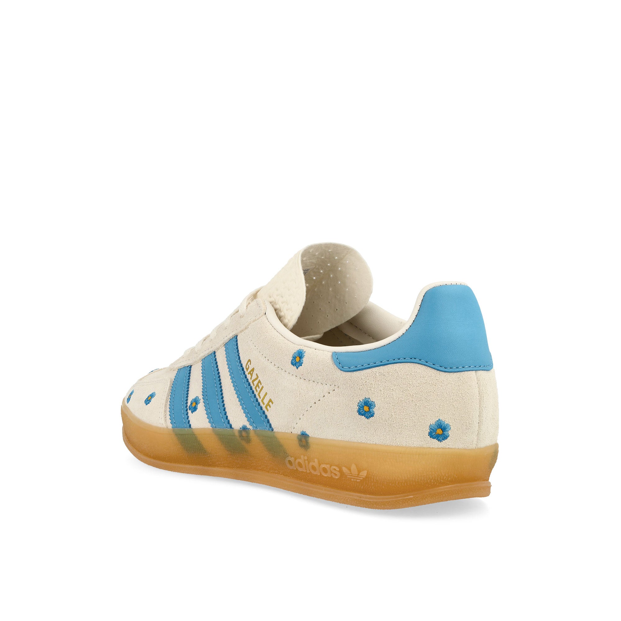 adidas Gazelle Indoor W Cloud White / Light Blue / Gum 3 Low Top Sneakers  Material | Overkill