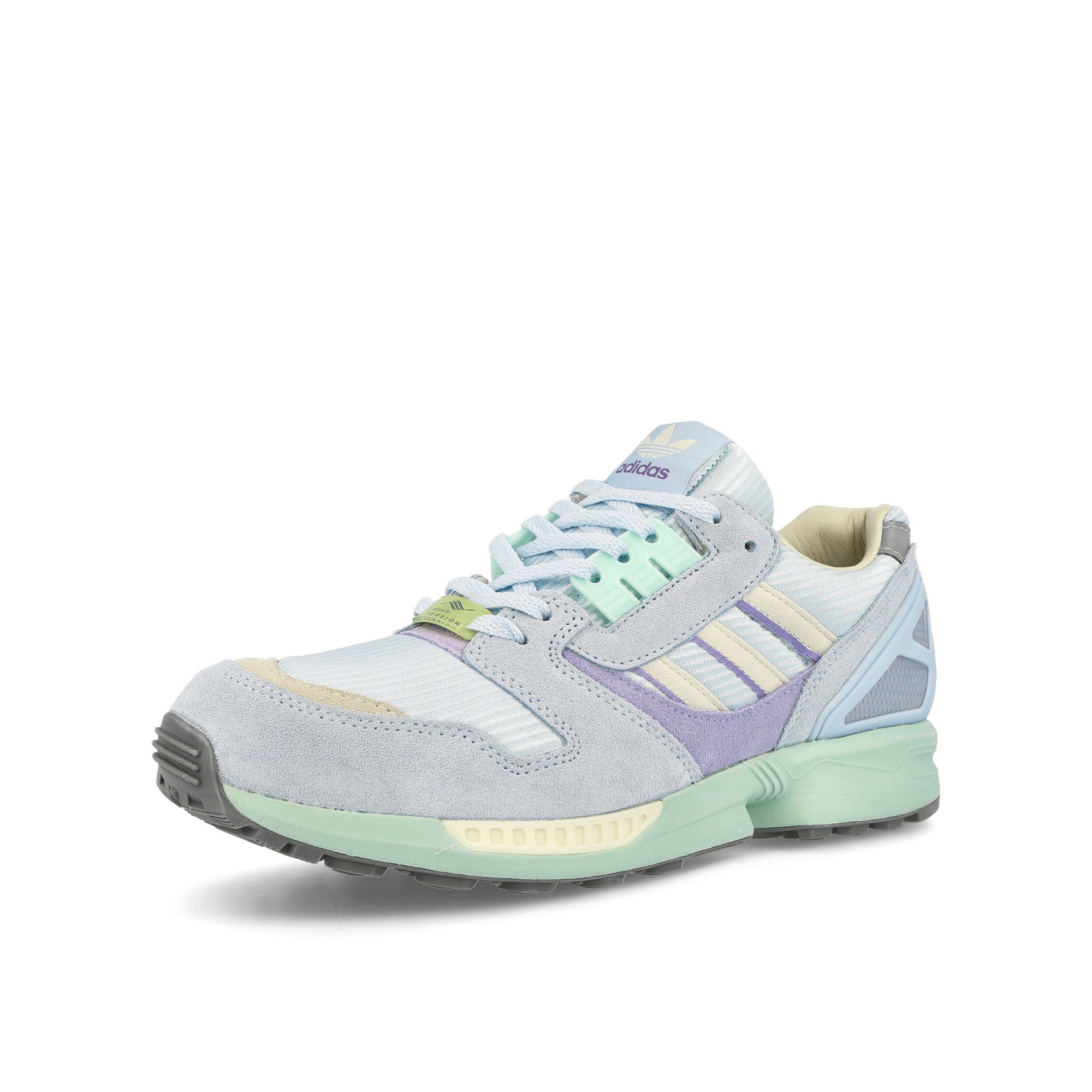 adidas ZX 8000 Sky Tint / Chalk White / Clear Grey Low Top Sneakers IF5383 Close-up | Overkill