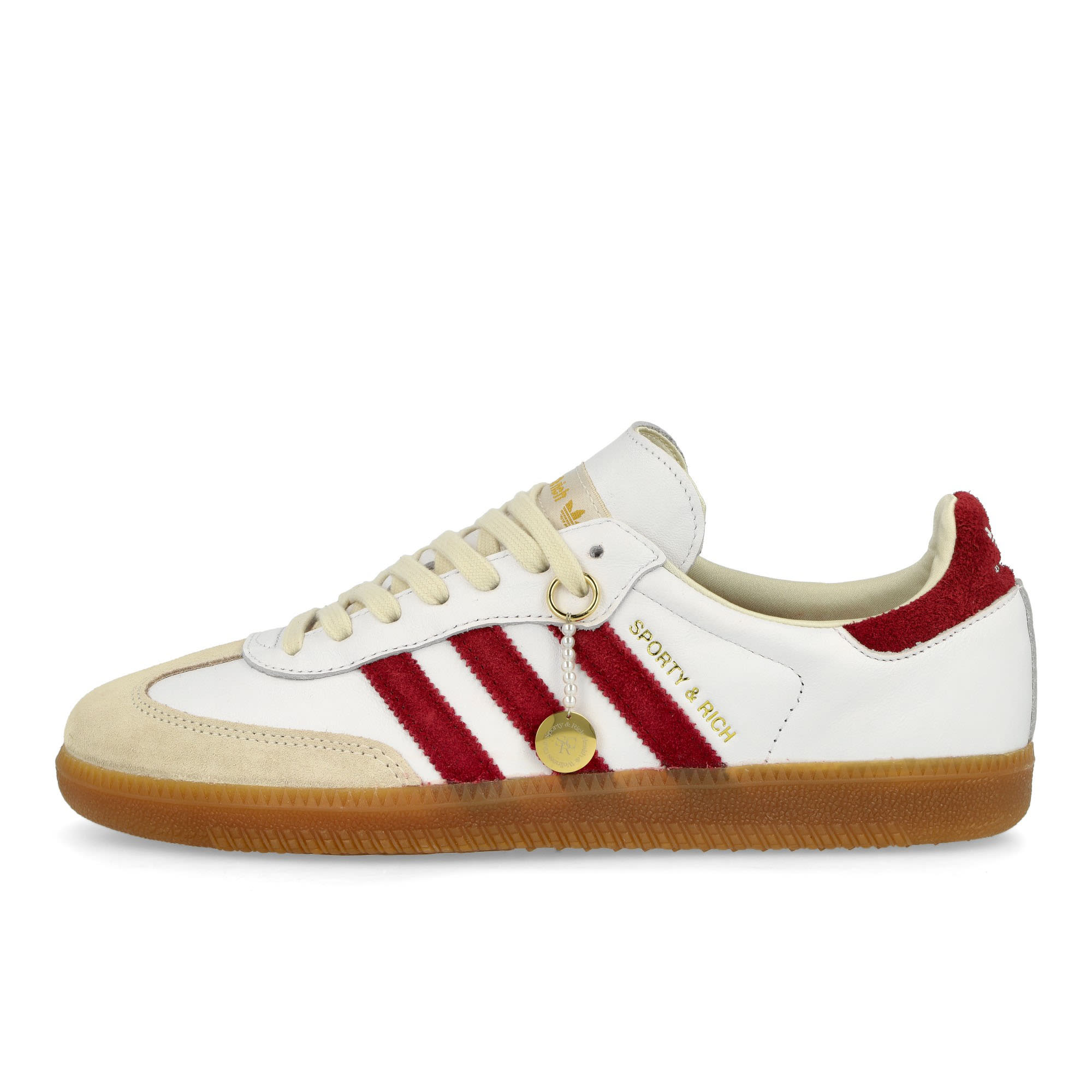 SPORTY & RICH x adidas Samba OG Footwear White /  Core Burgundy / Clear White Low Top Sneakers IF5660 | Overkill