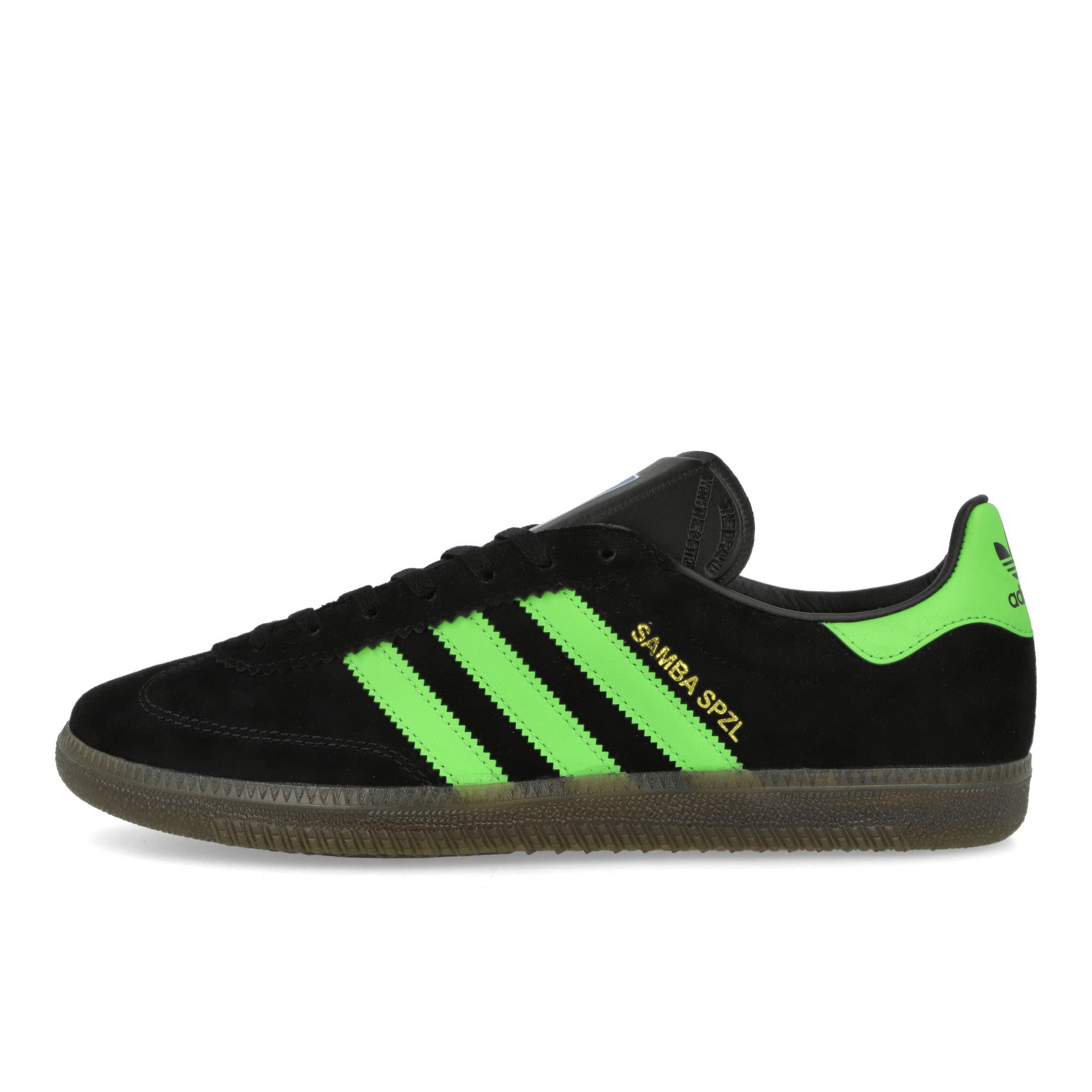 adidas Samba Deco SPZL Core Black / Lucid Lime / Gum5 Low Top Sneakers IF5738 | Overkill