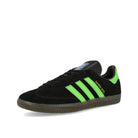 adidas Samba Deco SPZL Core Black / Lucid Lime / Gum5 Low Top Sneakers  Close Up | Overkill
