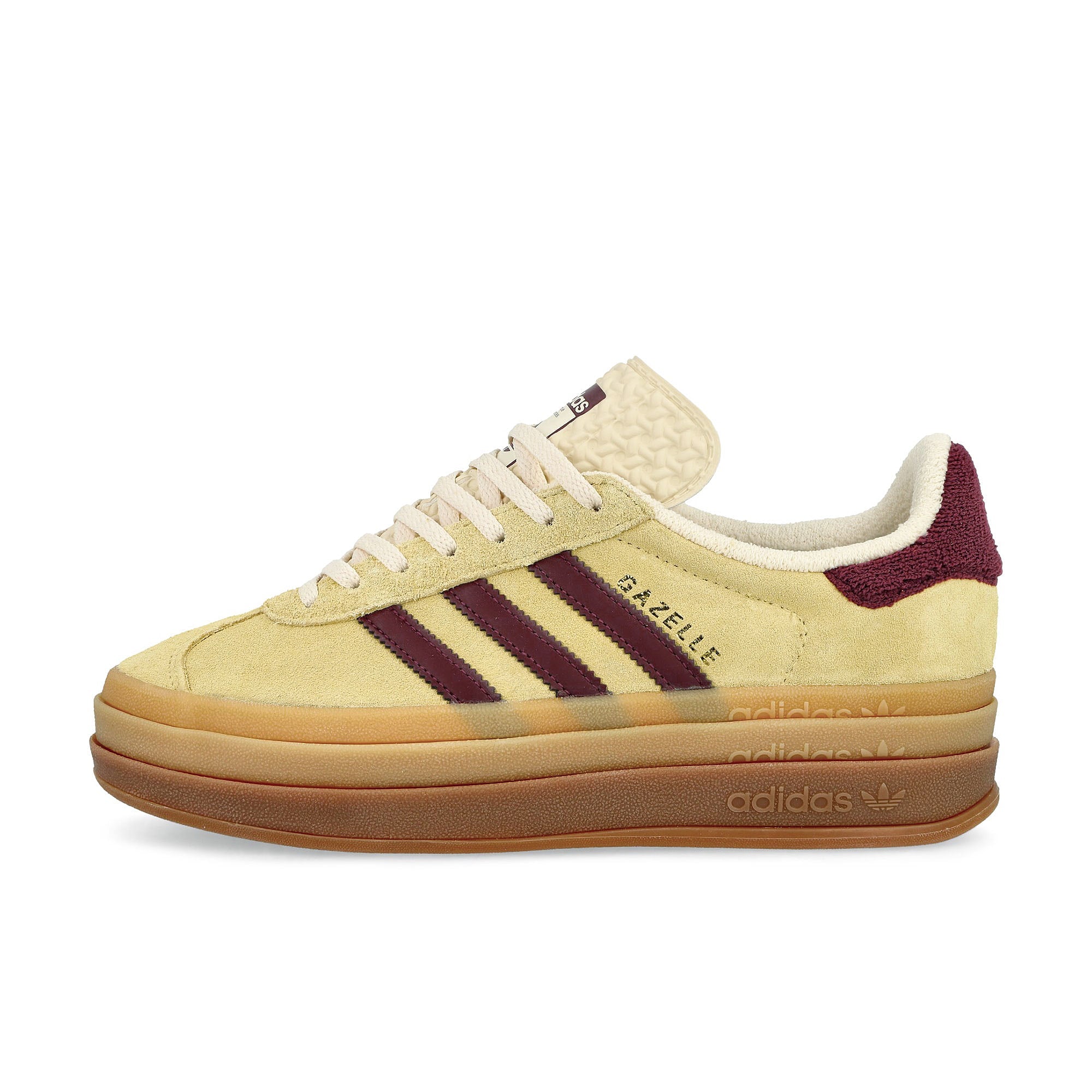 adidas Gazelle Bold W Almost Yellow / Maroon / Wonder White Low Top Sneakers IF5937 | Overkill