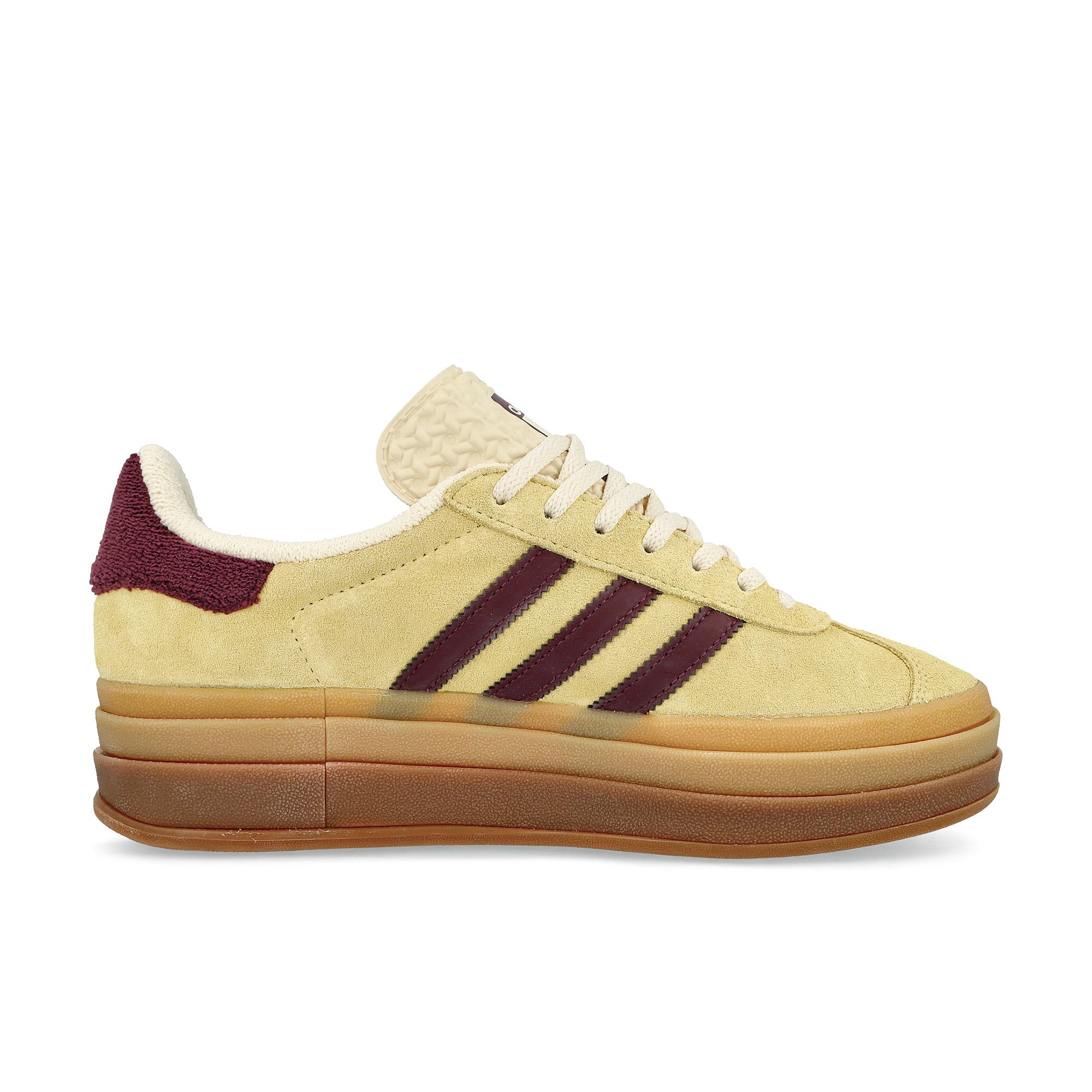 adidas Gazelle Bold W Almost Yellow / Maroon / Wonder White Low Top Sneakers  Silhouette | Overkill