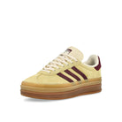 adidas Gazelle Bold W Almost Yellow / Maroon / Wonder White Low Top Sneakers  Close Up | Overkill