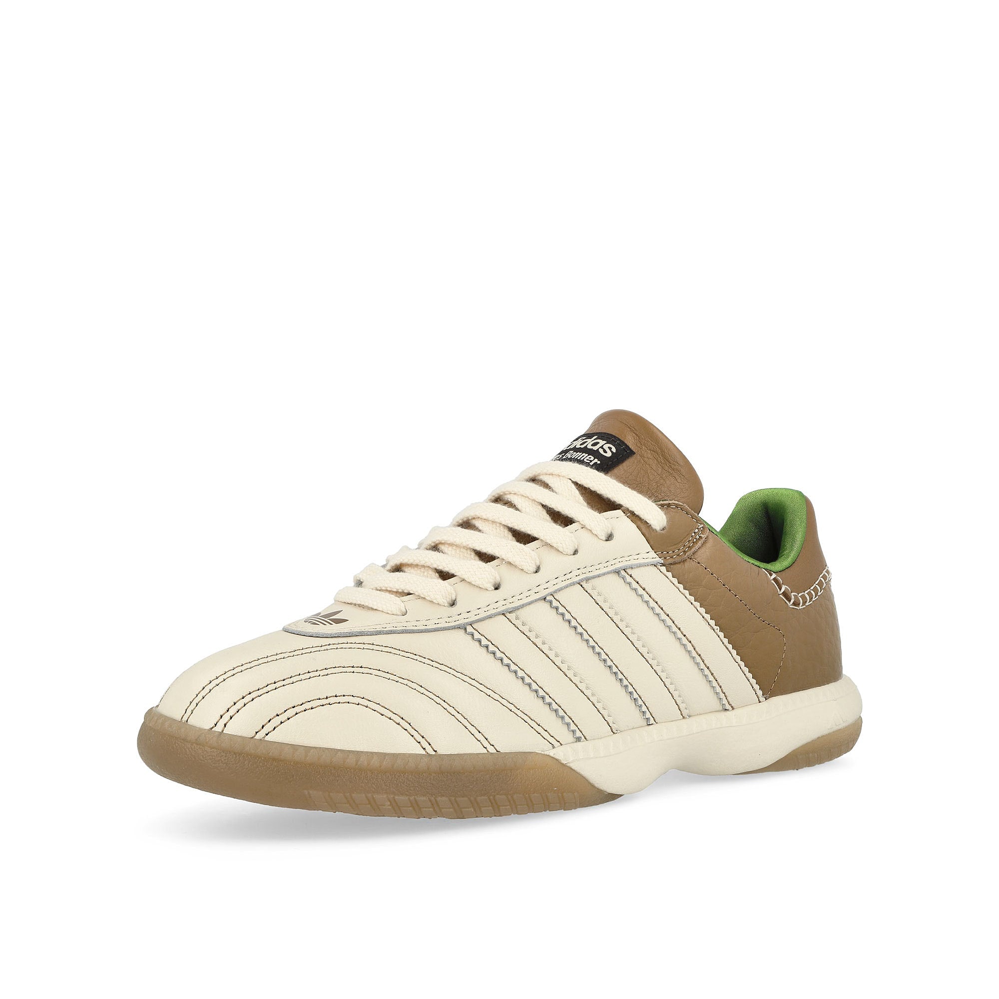 adidas MN Samba Elena Nappa Wonder White / Wonder White / None Low Top Sneakers  Close Up | Overkill