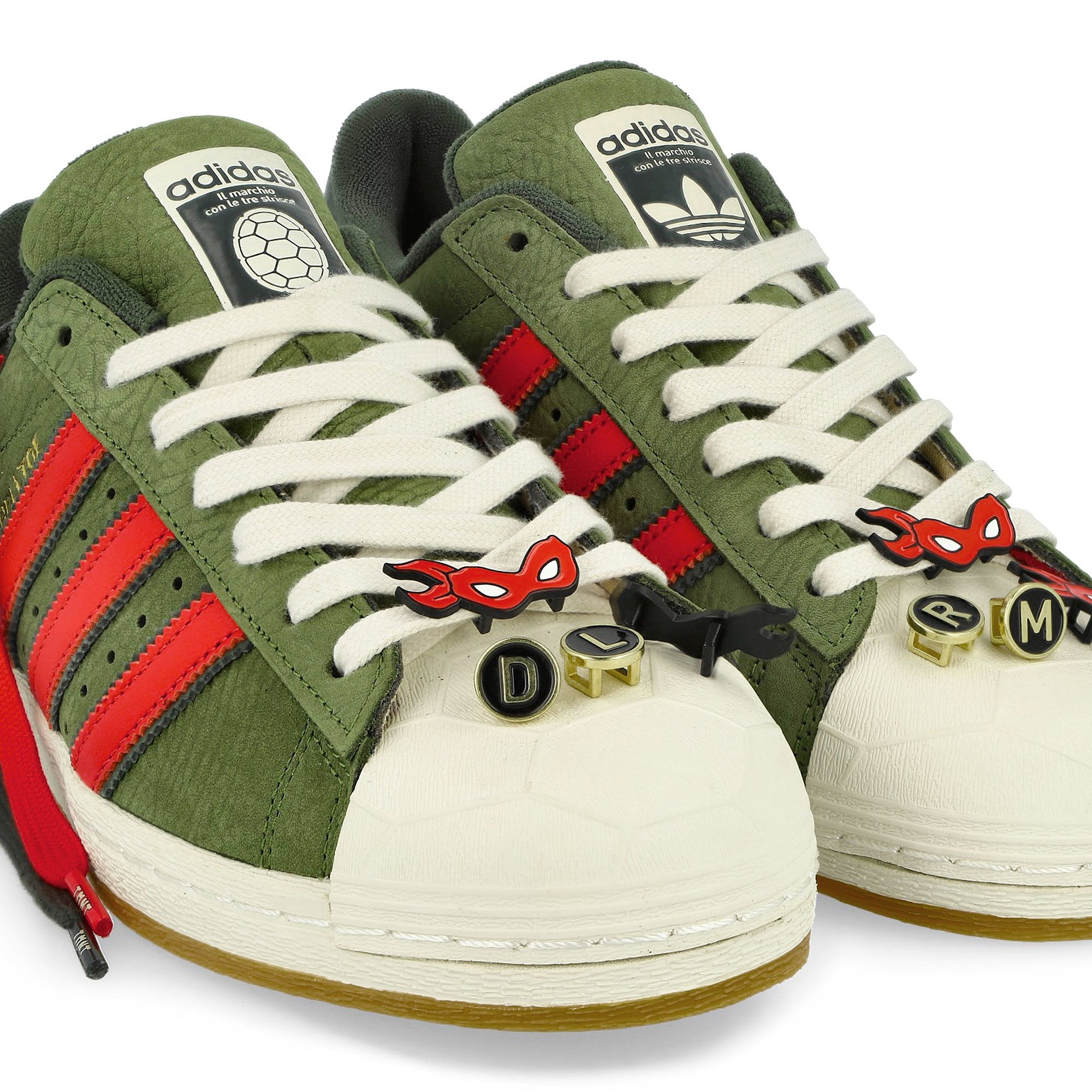 adidas Superstar Shell Toe Craft Green / Pantone / Shadow Green Low Top Sneakers  Detail View 2 | Overkill