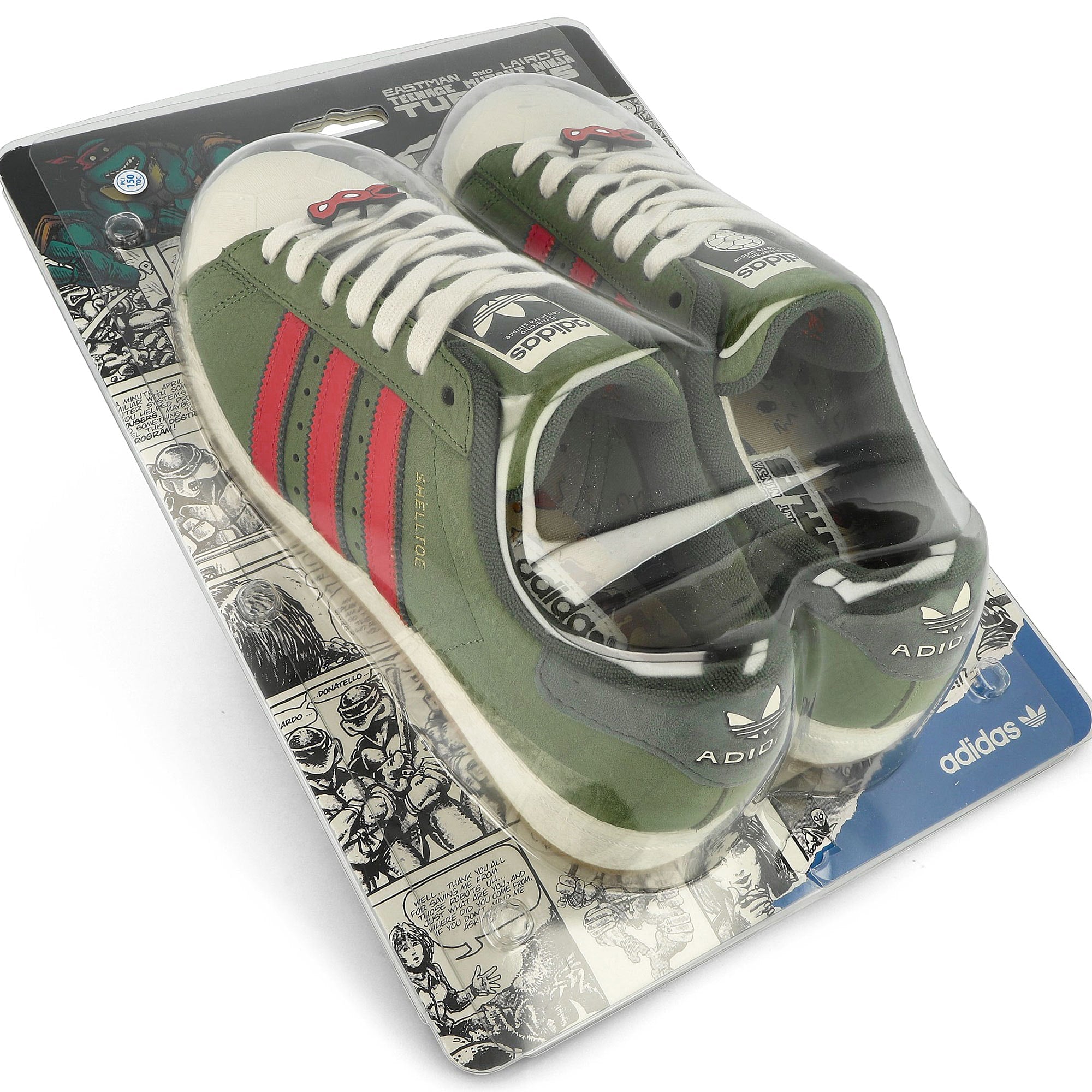 adidas Superstar Shell Toe Craft Green / Pantone / Shadow Green Low Top Sneakers  Material | Overkill