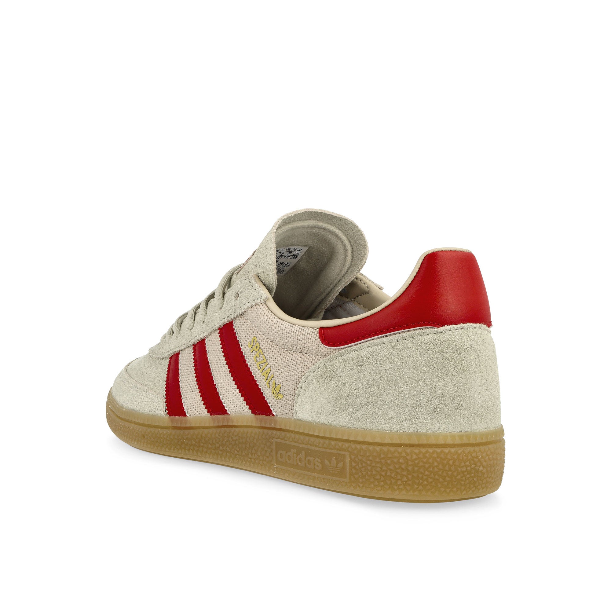 adidas Handball Spezial Putty Grey / Team Victory Red / Wonder Beige Low Top Sneakers  Material | Overkill