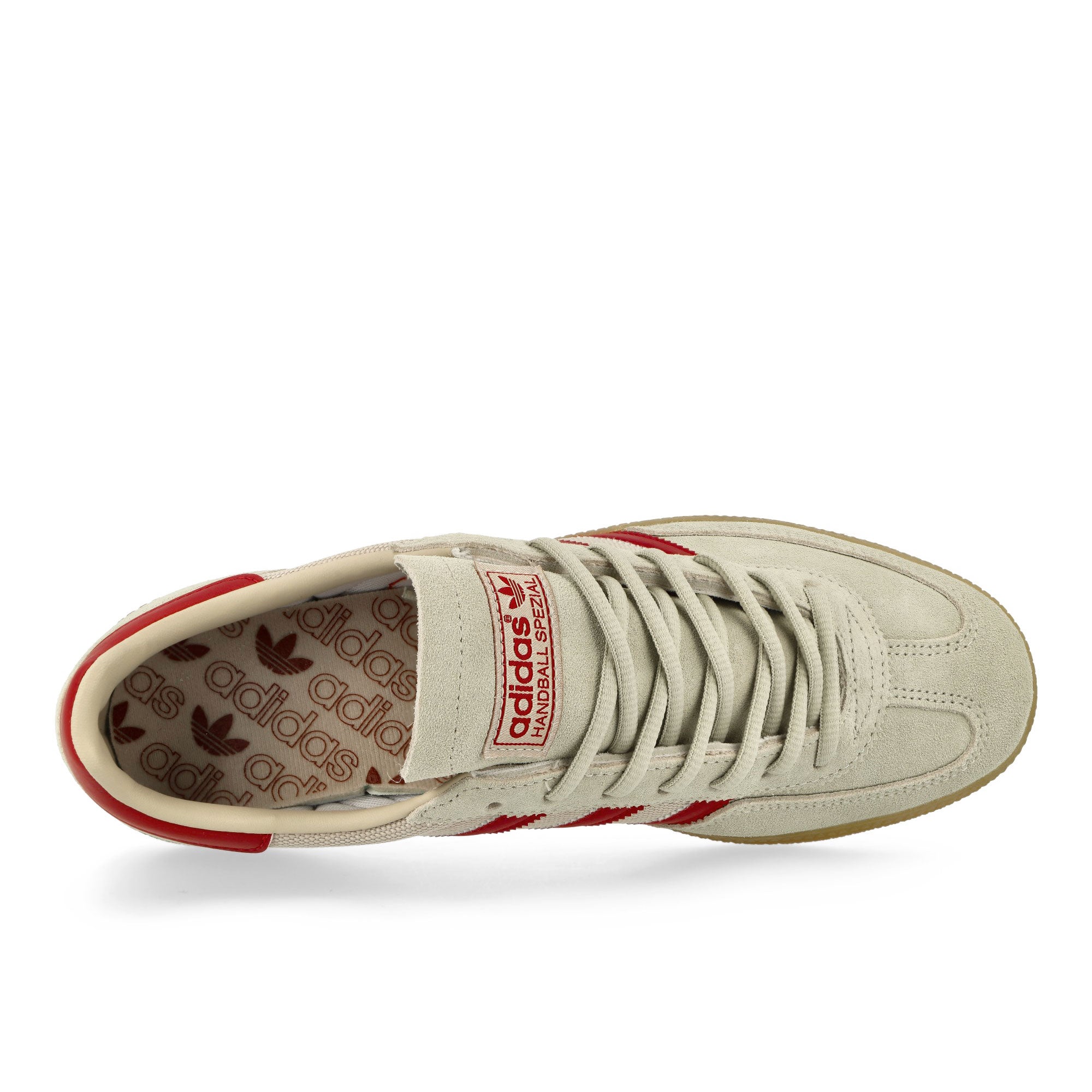 adidas Handball Spezial Putty Grey / Team Victory Red / Wonder Beige Low Top Sneakers  Detailfoto | Overkill