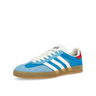 adidas Gazelle Indoor Bright Blue / Footwear White / Gum Low Top Sneakers  Close Up | Overkill