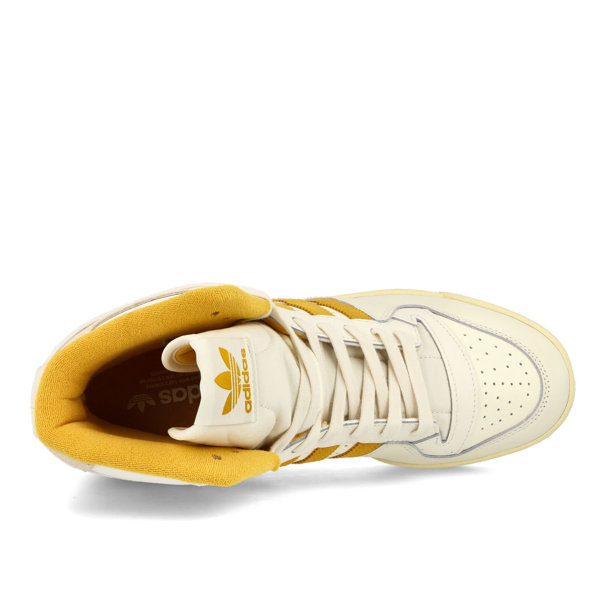 adidas Forum 84 Hi Off White-Preloved Yellow-Easy Yellow High Top Sneakers  Detailfoto | Overkill
