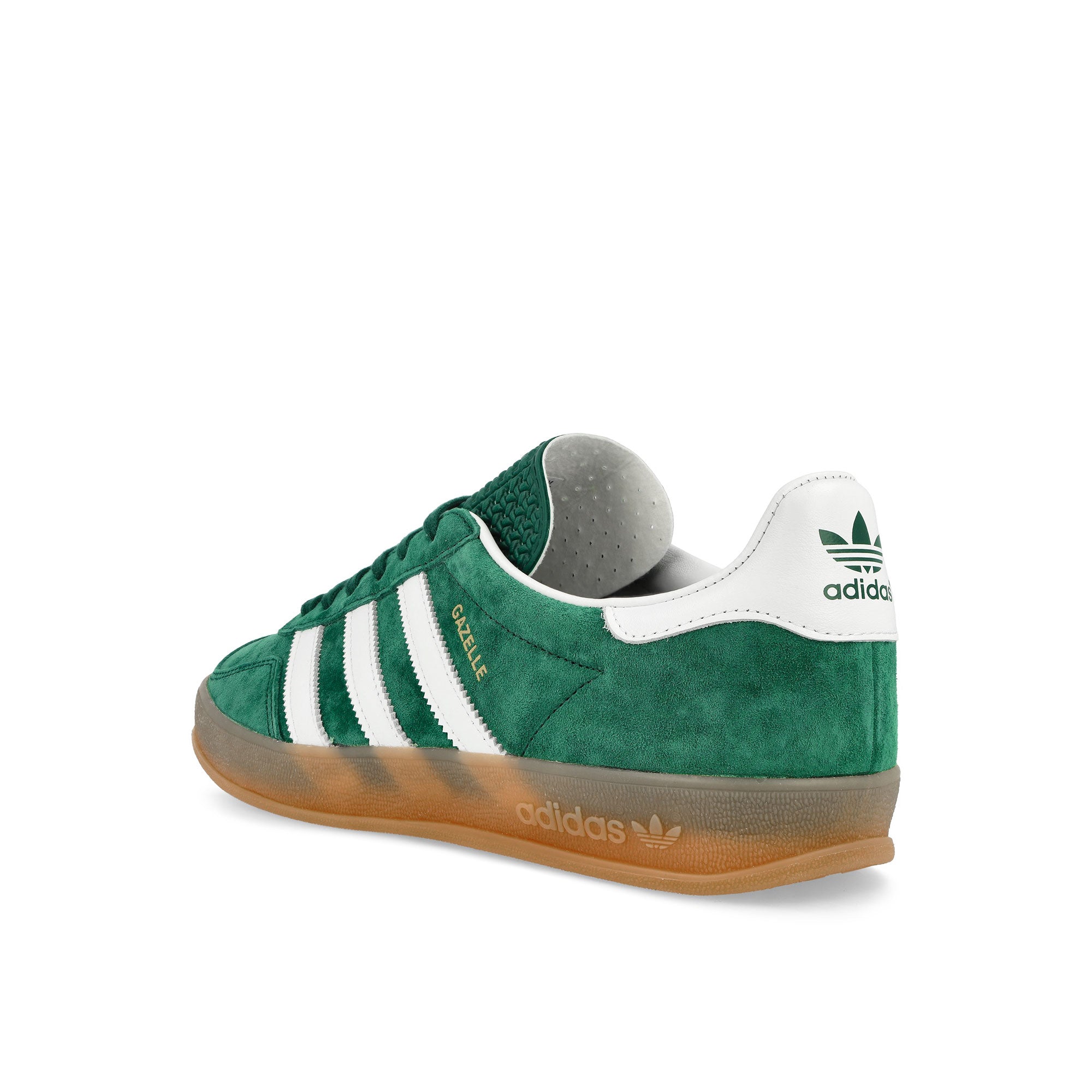 adidas Gazelle Indoor Collegiate Green / Cloud White / Gum Low Top Sneakers  Material | Overkill