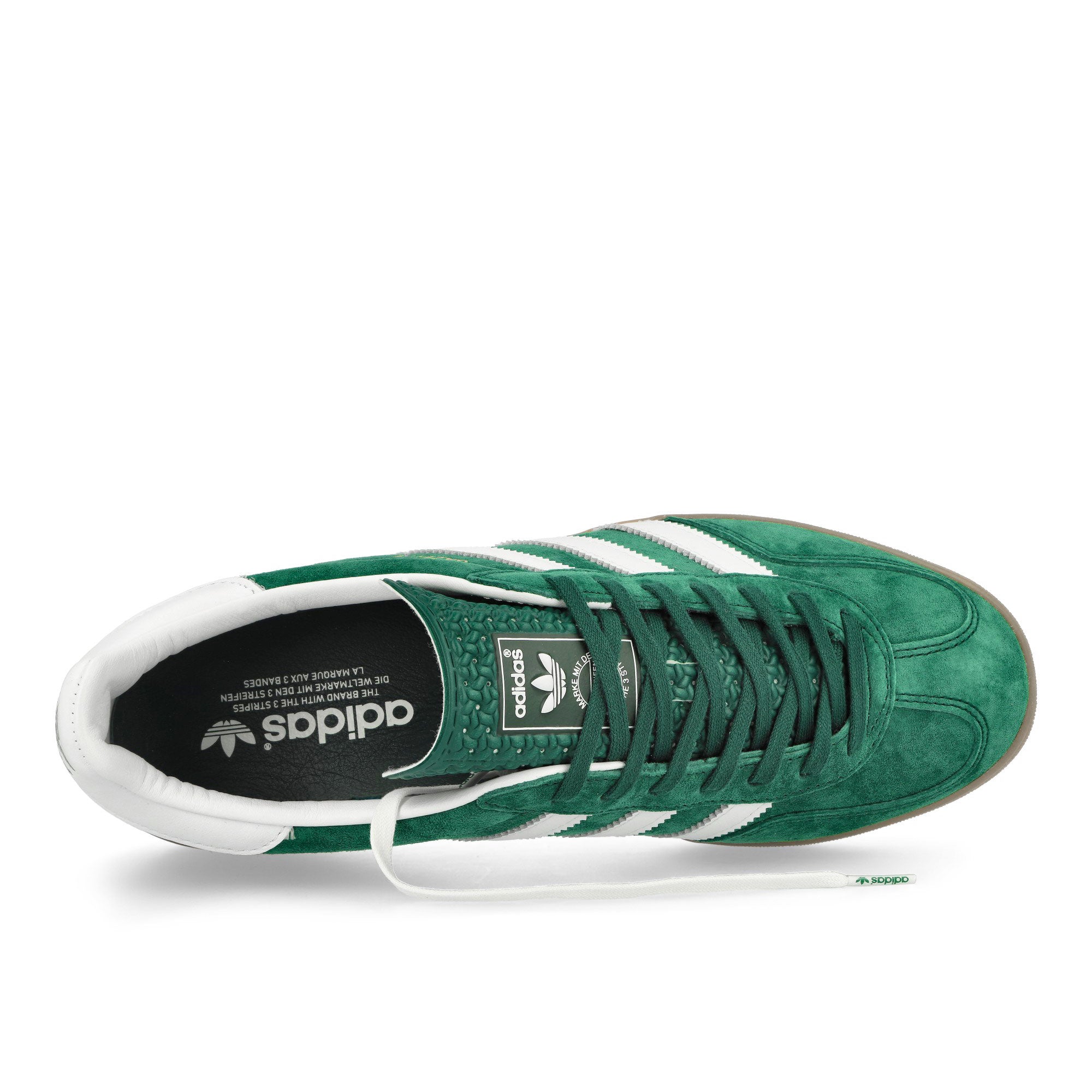 adidas Gazelle Indoor Collegiate Green / Cloud White / Gum Low Top Sneakers  Detailfoto | Overkill