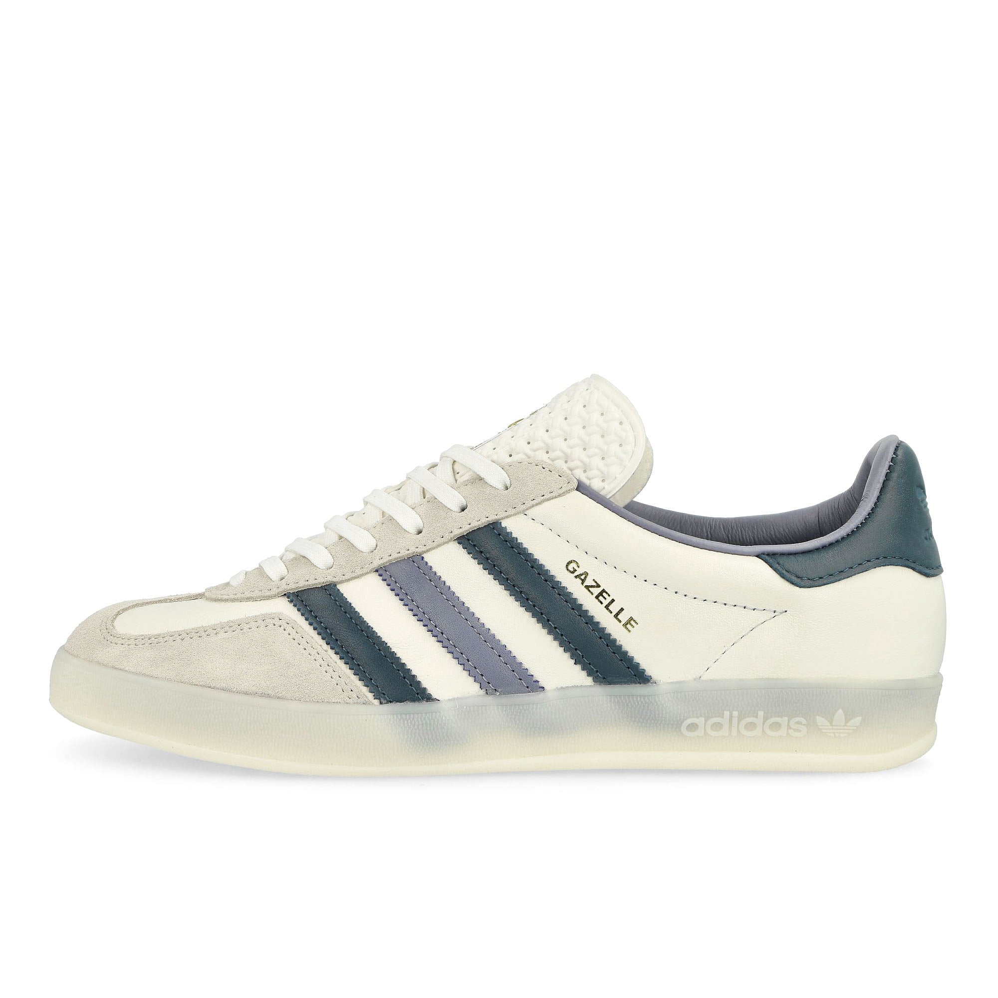 adidas Gazelle Indoor Core White / Preloved Ink Melange / Off White Low Top Sneakers IG1643 | Overkill