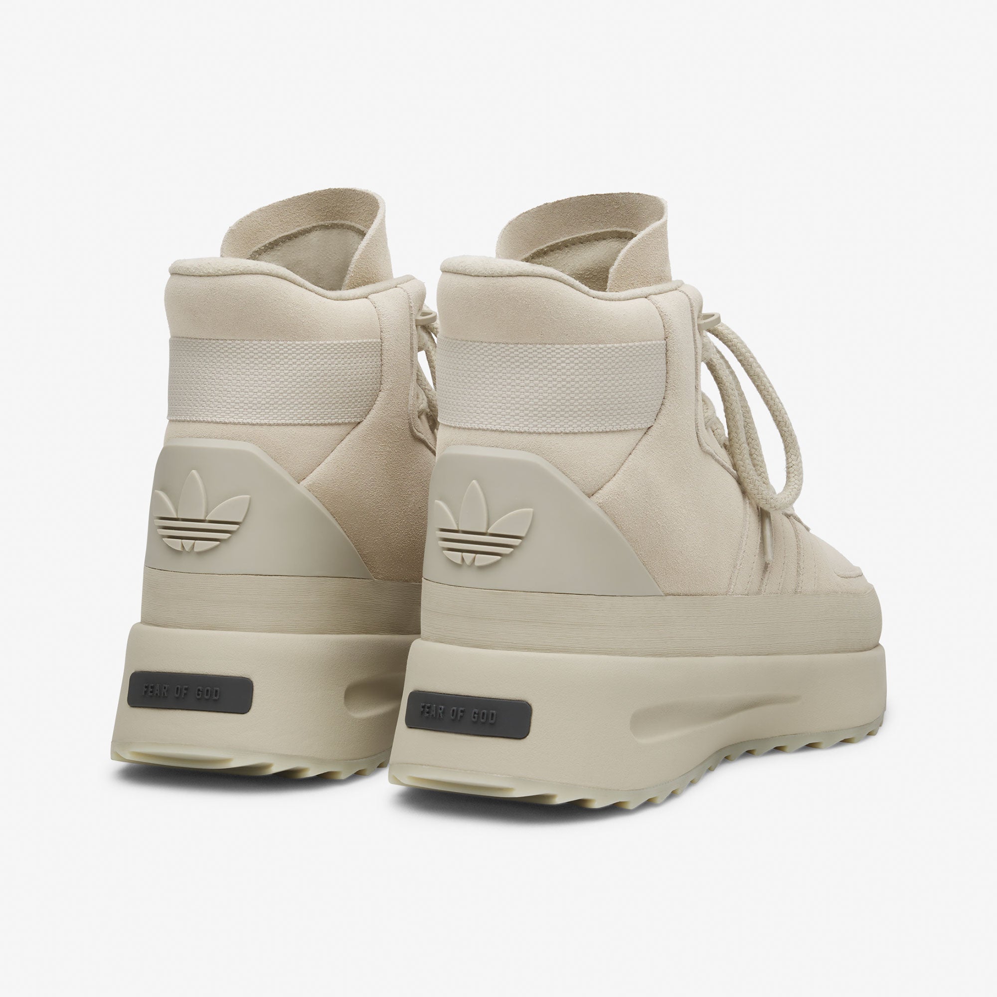 adidas Los Angeles Hiker Sesam / Sesam / Sesam High Top Sneakers  Material | Overkill