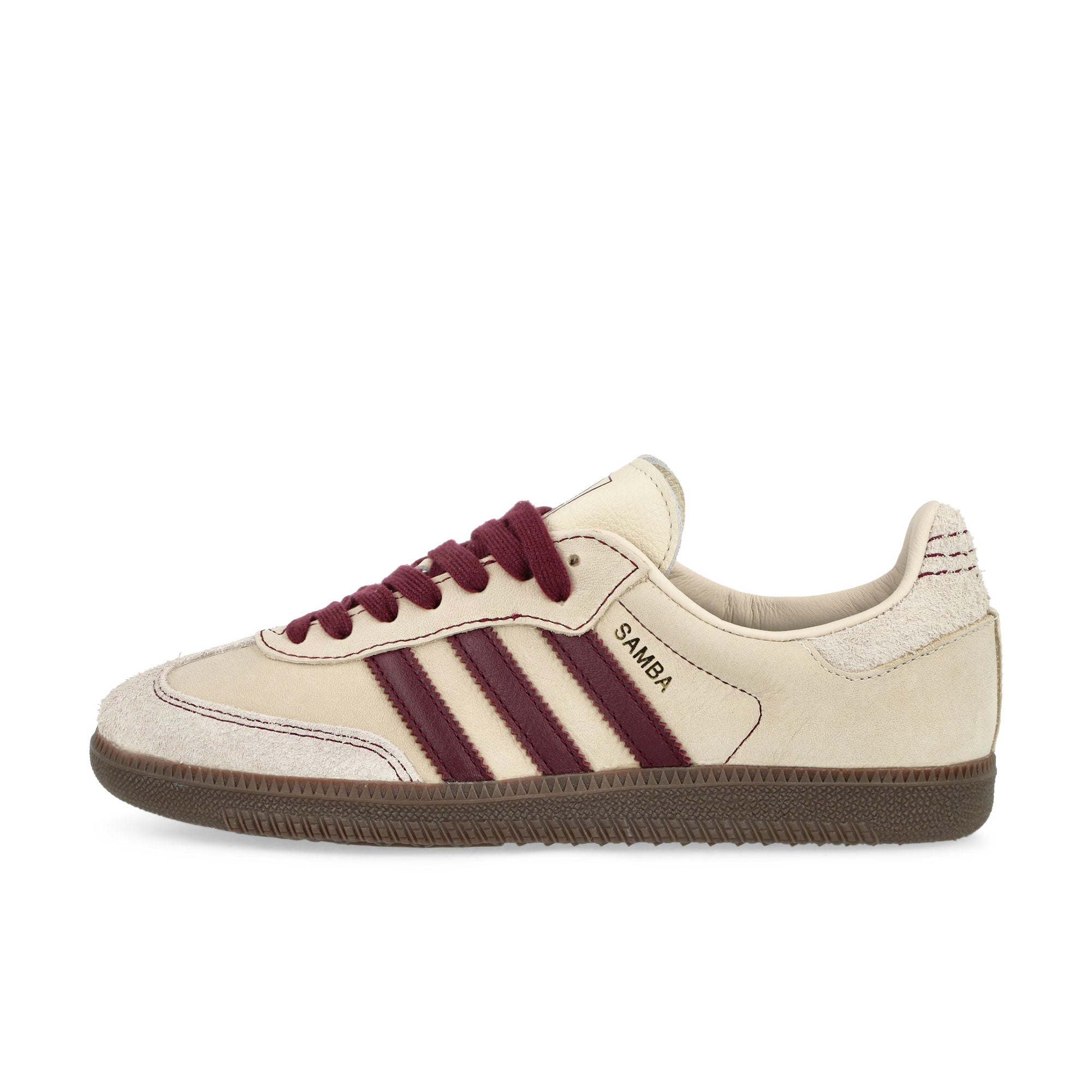 adidas Samba OG W Wonder White / Maroon / Putty Grey Low Top Sneakers IG1987 | Overkill