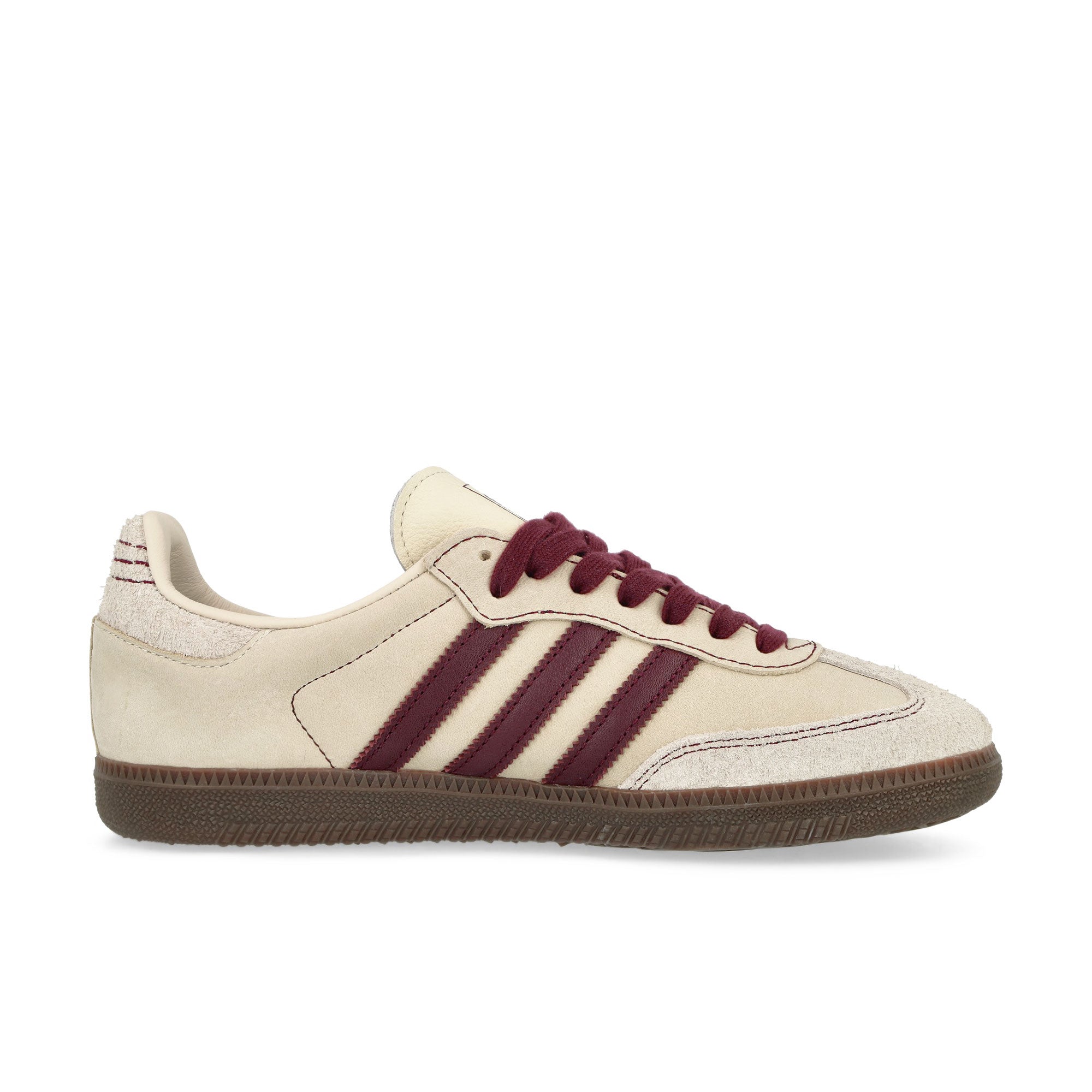 adidas Samba OG W Wonder White / Maroon / Putty Grey Low Top Sneakers  Silhouette | Overkill