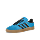adidas Gazelle Indoor Bright Blue / Core Black / Gum2 Low Top Sneakers  Close Up | Overkill