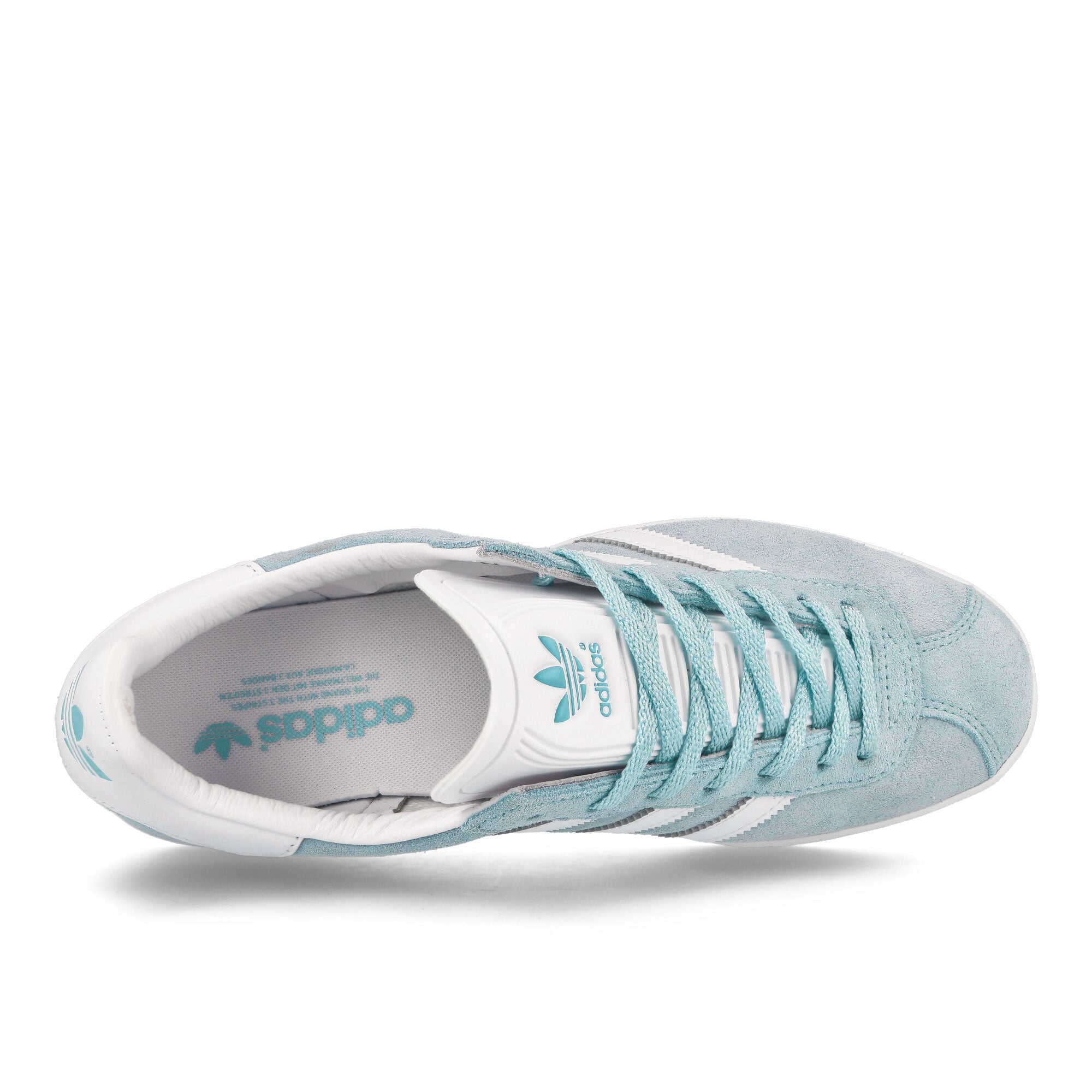 adidas Gazelle 85 Clear Sky / Footwear White / Gold Metallic Low Top Sneakers  Detailfoto | Overkill