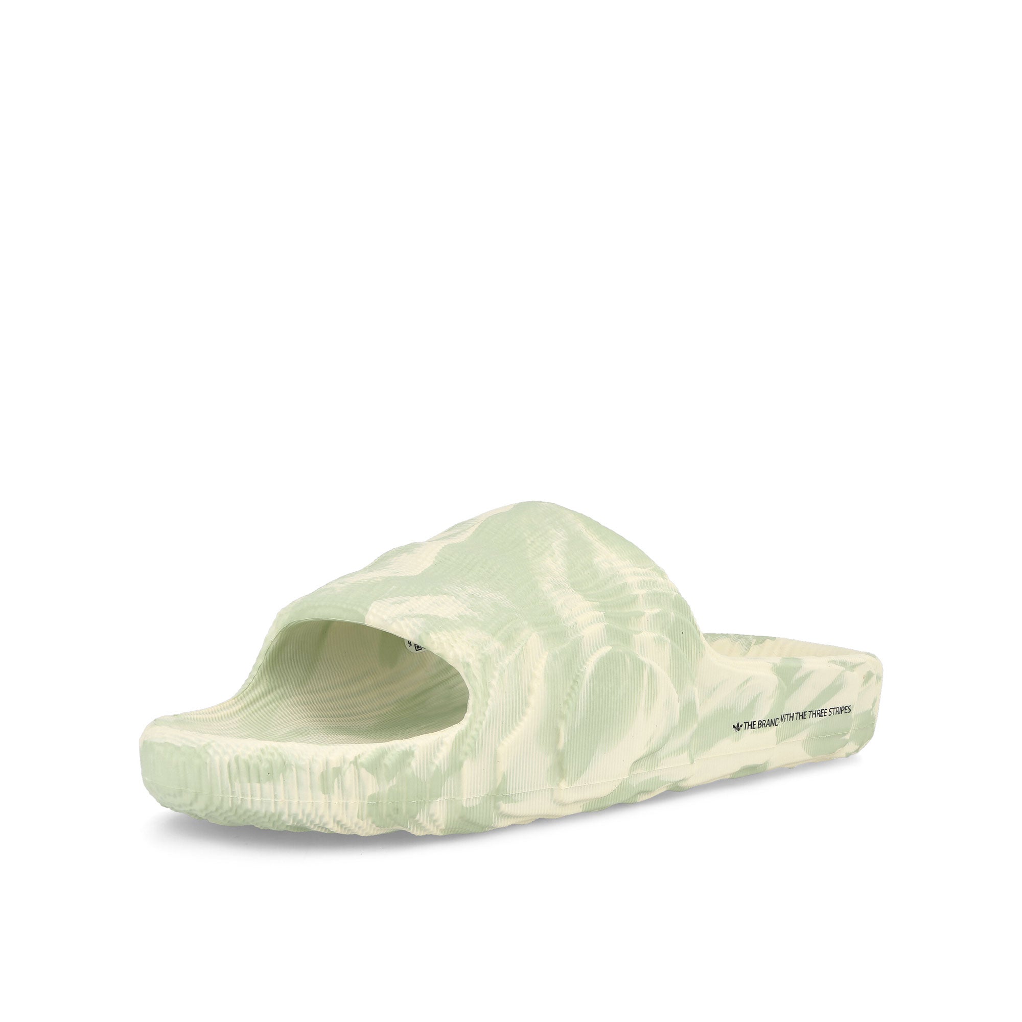 adidas Adilette 22 Chalk White / Linen Green / Core Black Slides, Sandals & Slippers  Close Up | Overkill