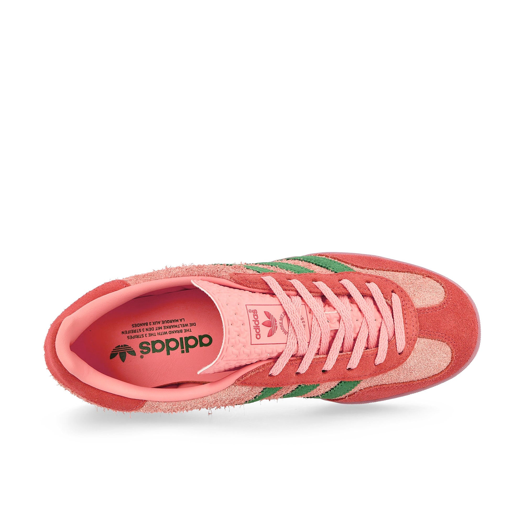 adidas Gazelle Indoor W Semi Pink Spark / Preloved Green / Preloved Scarlet Low Top Sneakers  Detailfoto | Overkill