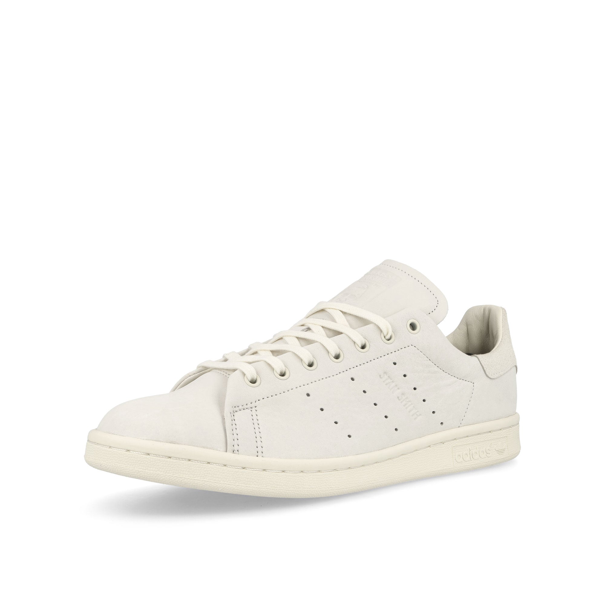 adidas Stan Smith Lux Off White-Off White-Chalk White Low Top Sneakers  Close Up | Overkill