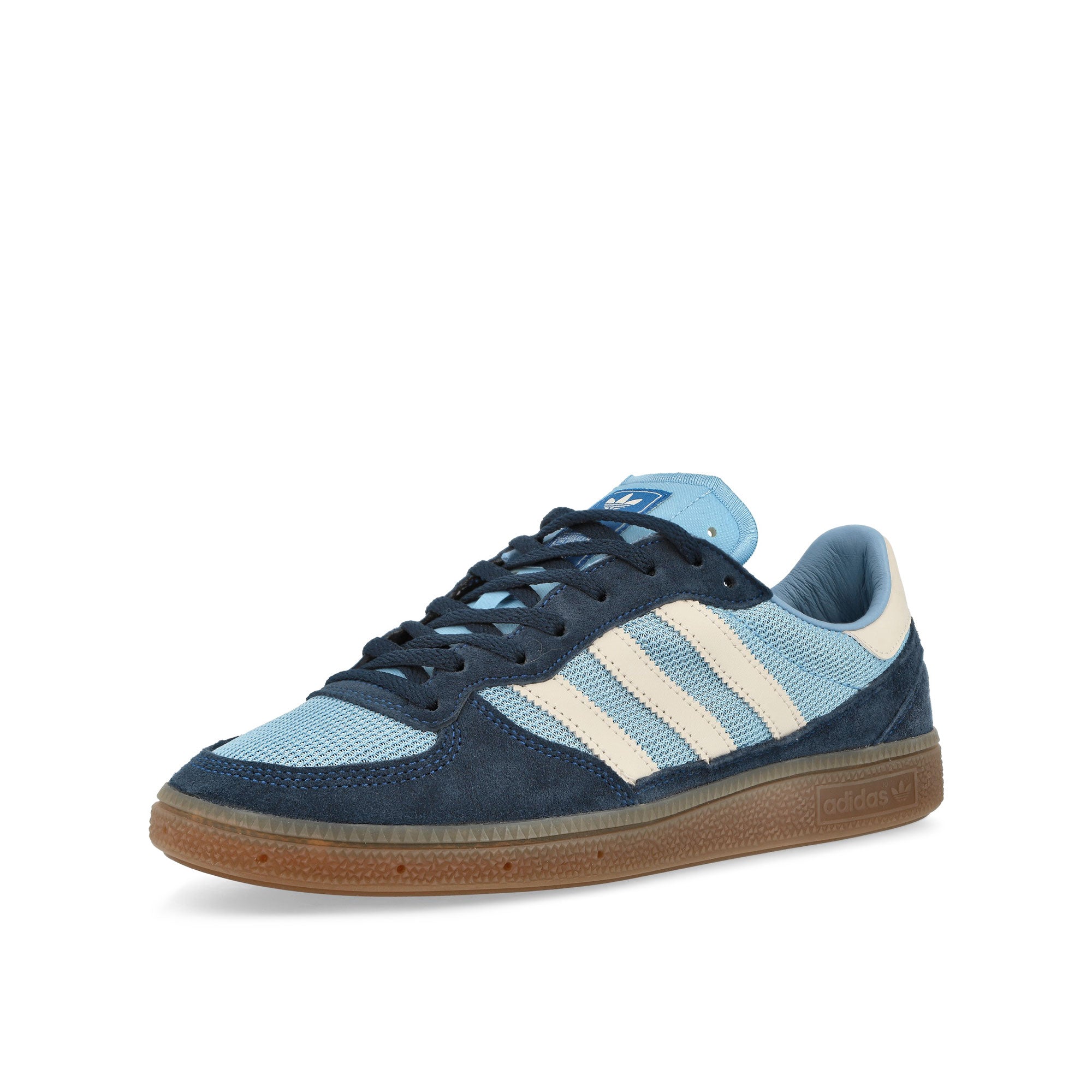 adidas Handball Pro SPZL Clear Blue / Chalk White / Collegiate Navy Low Top Sneakers  Close Up | Overkill