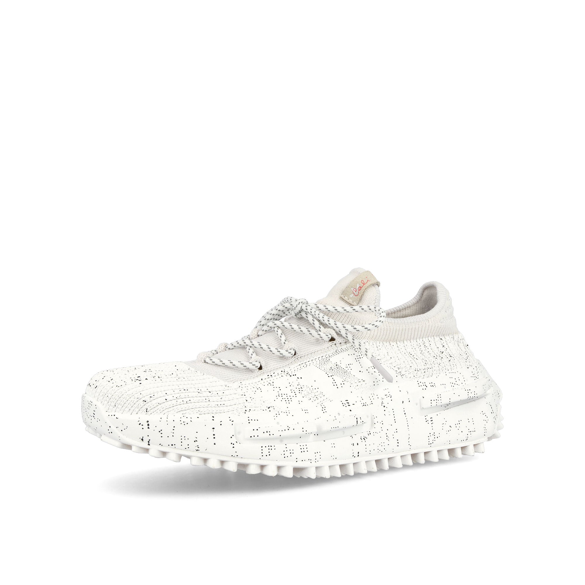 adidas NMD_S1 Crystal White-Footwear White-Dash Gray Low Top Sneakers  Close Up | Overkill