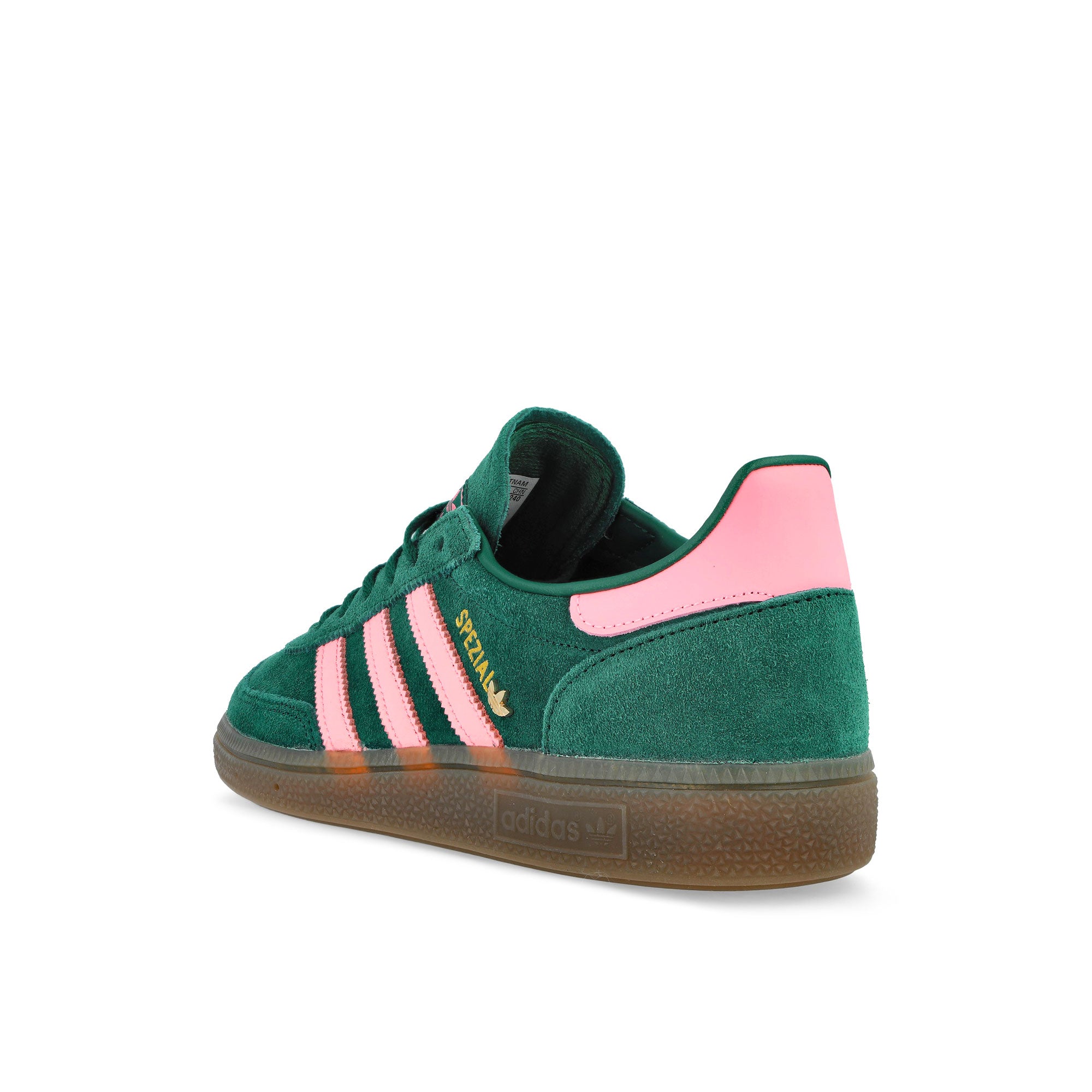 adidas Handball Spezial W Collegiate Green / Pink Spark / Gold Metallic Sneaker IH1496 Material | Overkill
