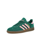 adidas Handball Spezial W Collegiate Green / Pink Spark / Gold Metallic Sneaker IH1496 Close-up | Overkill
