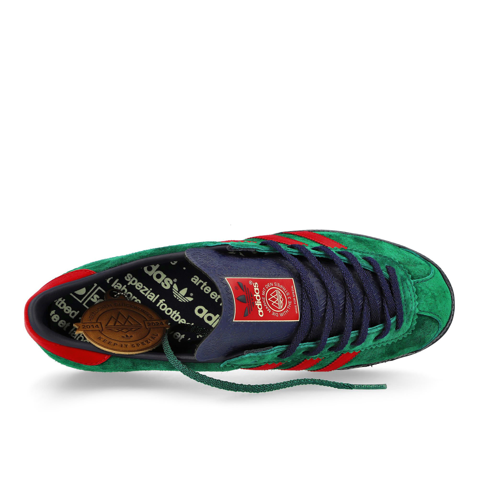 adidas Blackburn SPZL Collegiate Green / Better Scarlet / Night Indigo Low Top Sneakers  Detailfoto | Overkill