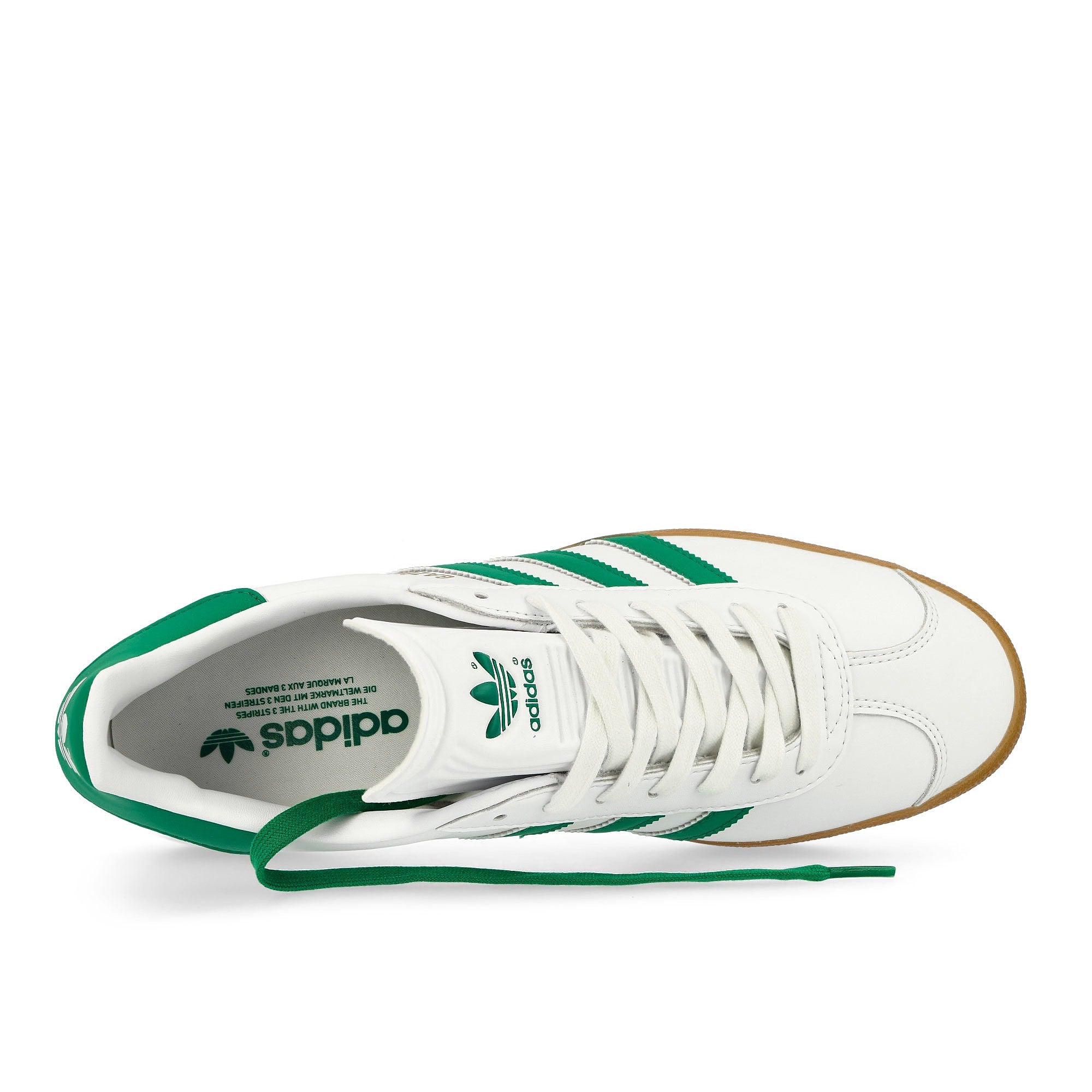 adidas Gazelle Cloud White / Bold Green / Gold Metallic Low Top Sneakers  Detailfoto | Overkill