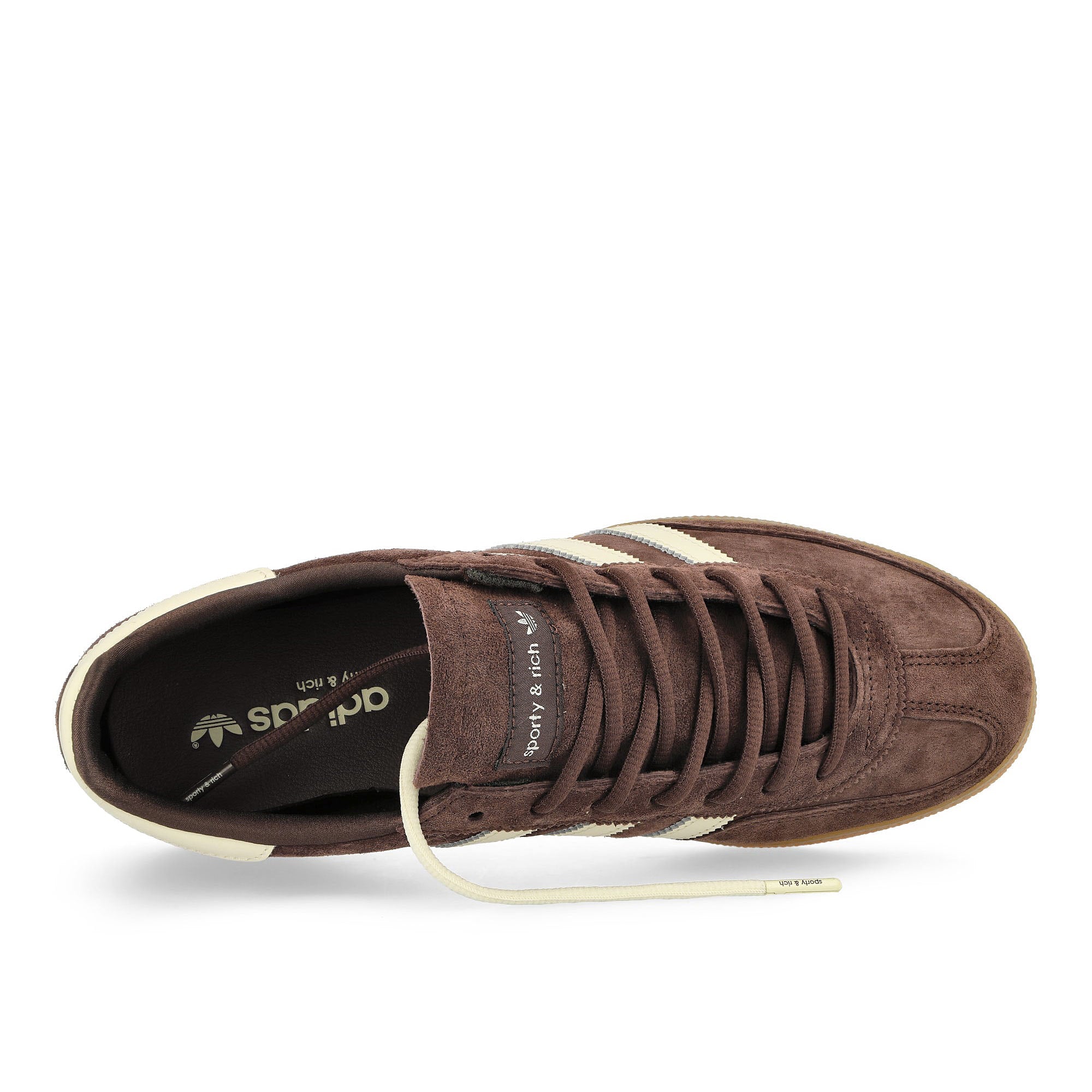 adidas Sporty & Rich x adidas Handball SPZL Auburn / Cream White / Gum Low Top Sneakers  Detailfoto | Overkill