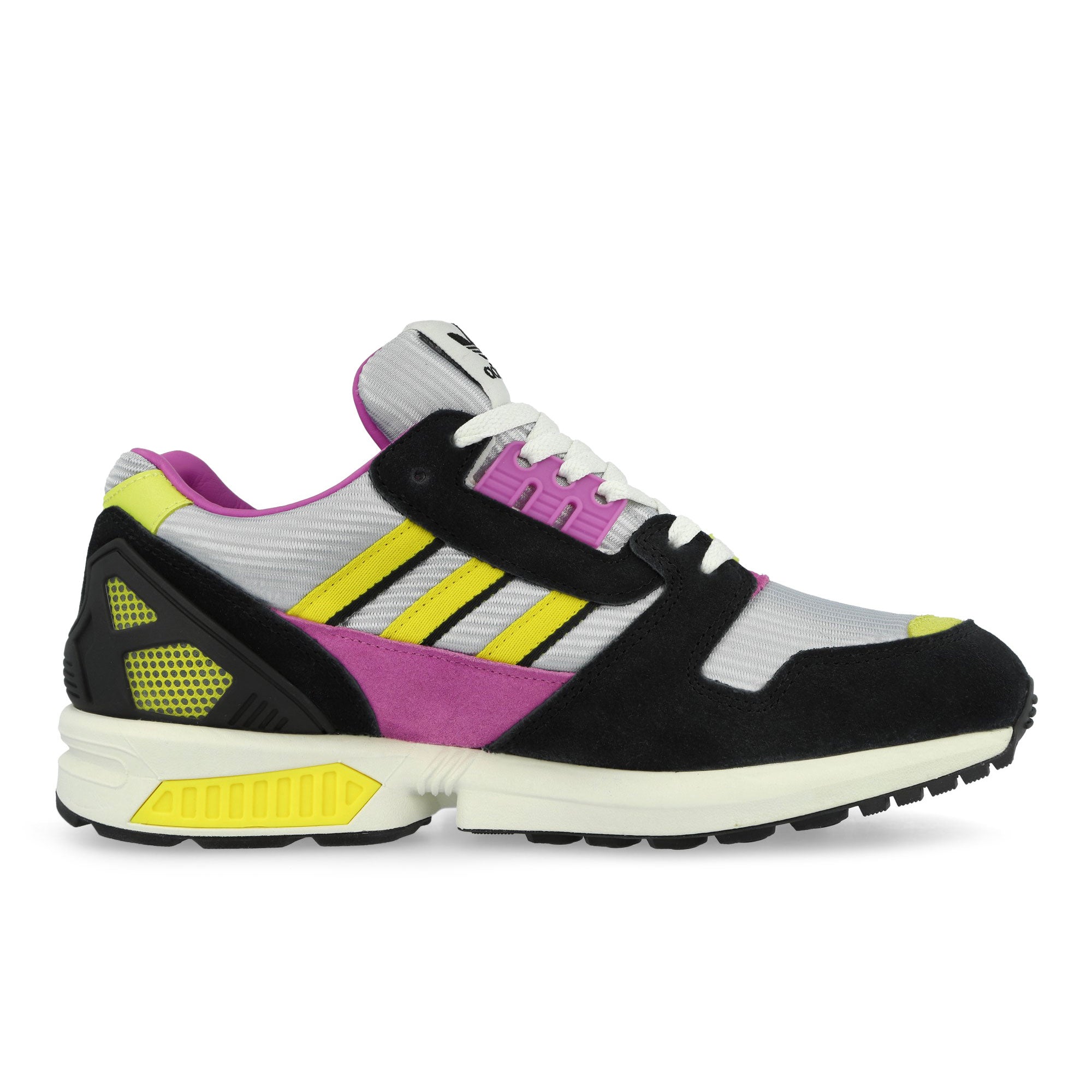 adidas ZX 8000 MIG Core Black / Semi Pulse Lilac / Light Yellow Low Top Sneakers IH4113 Silhouette | Overkill
