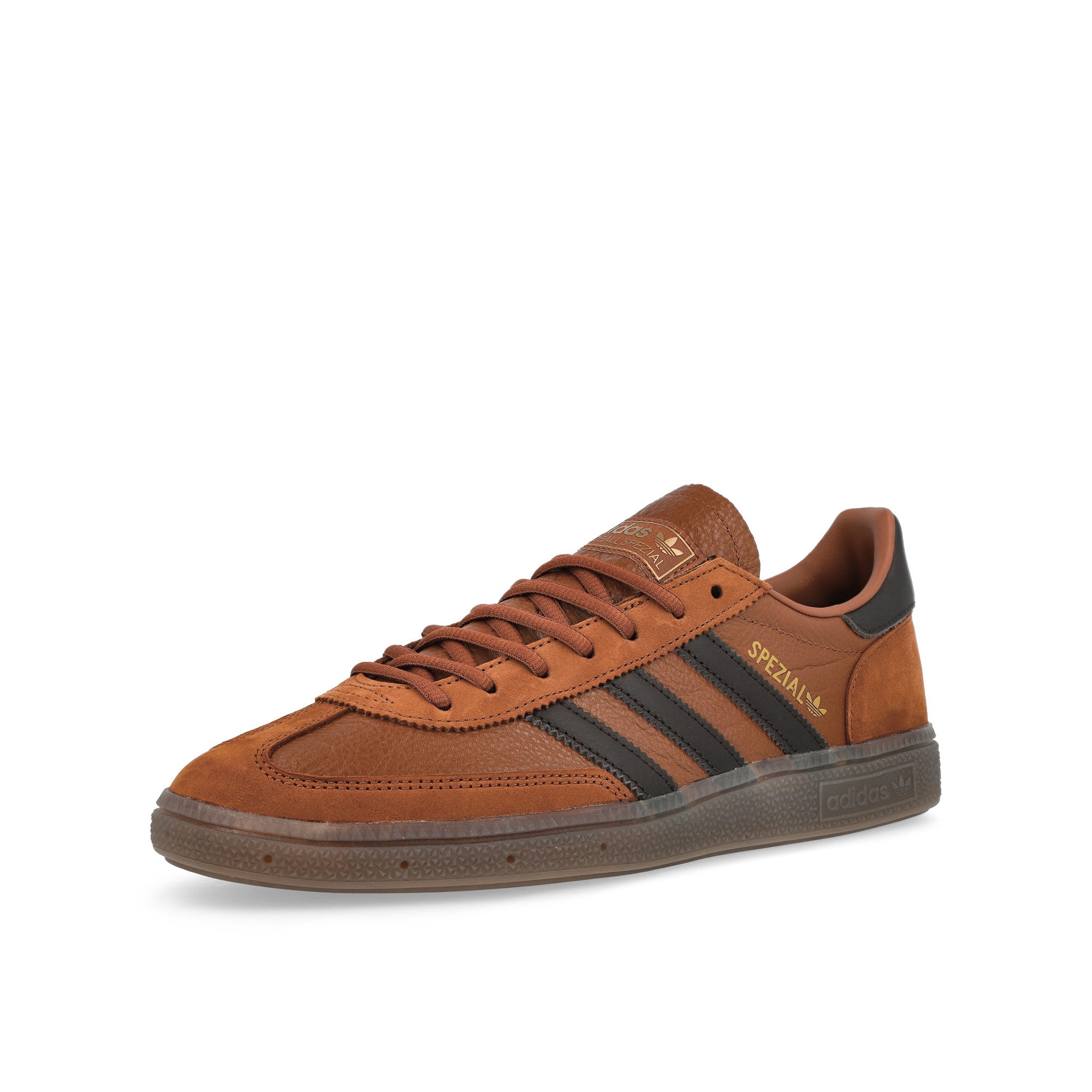 adidas Handball Spezial Dusky Brown / Aurora Bronze / Gum 5 Low Top Sneakers IH6569 Close-up | Overkill
