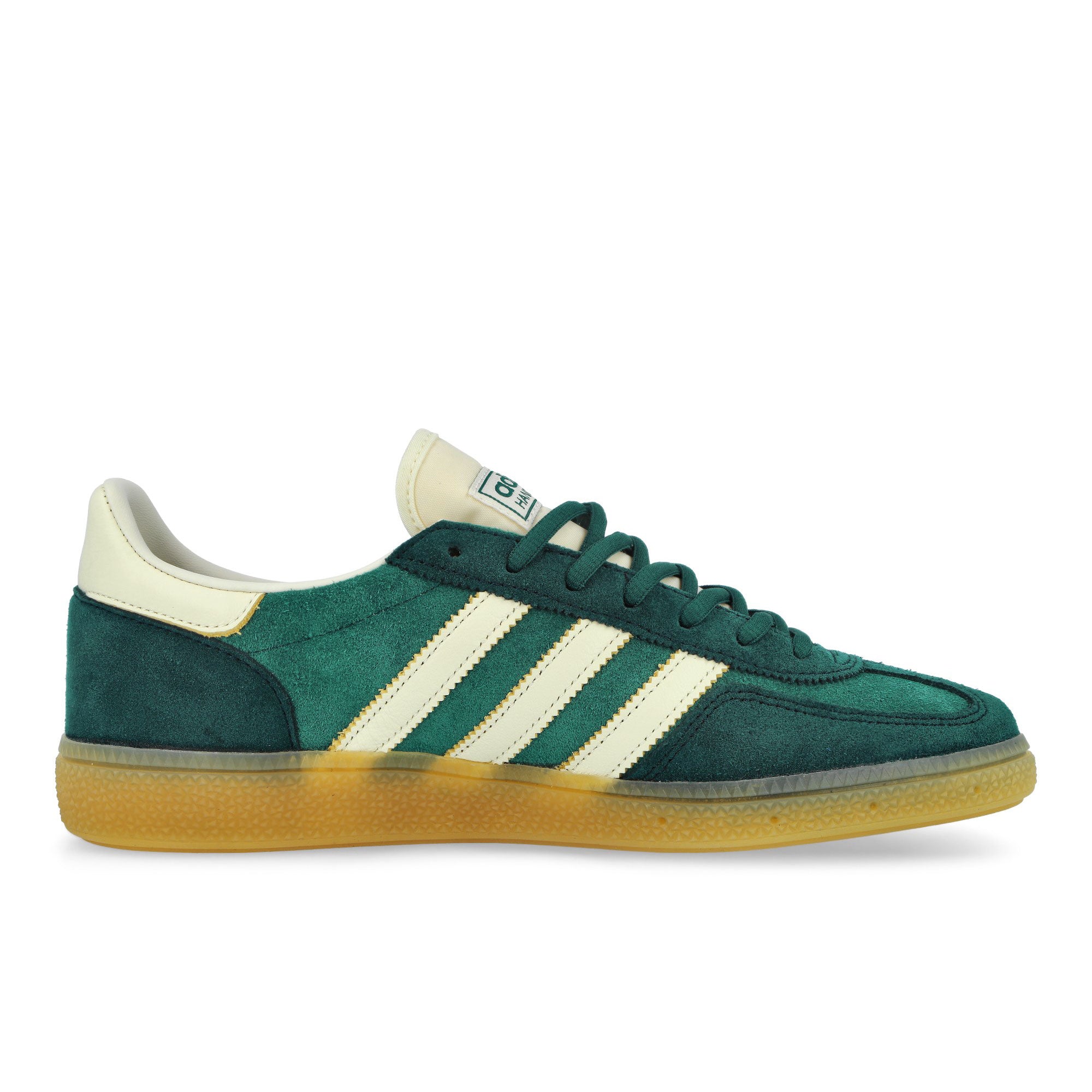 adidas Handball Spezial Collegiate Green / Off White / Aurora Ivy Low Top Sneakers IH6589 Silhouette | Overkill
