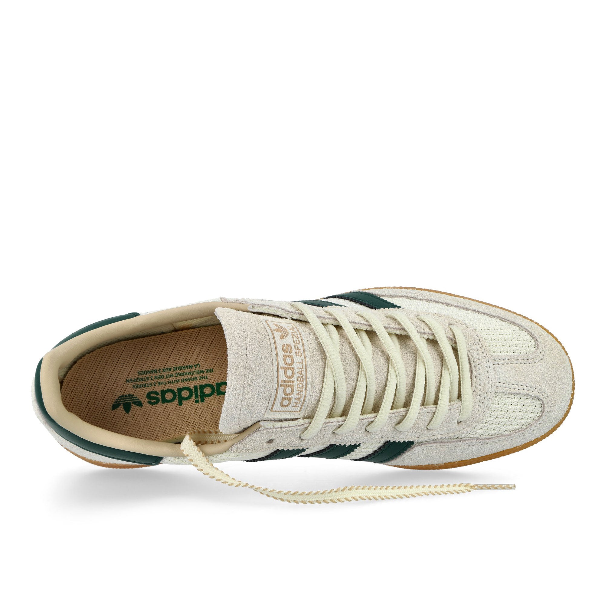 adidas Handball Spezial Off White / Collegiate Green / Gum 2 Low Top Sneakers IH6592 Detailfoto | Overkill

