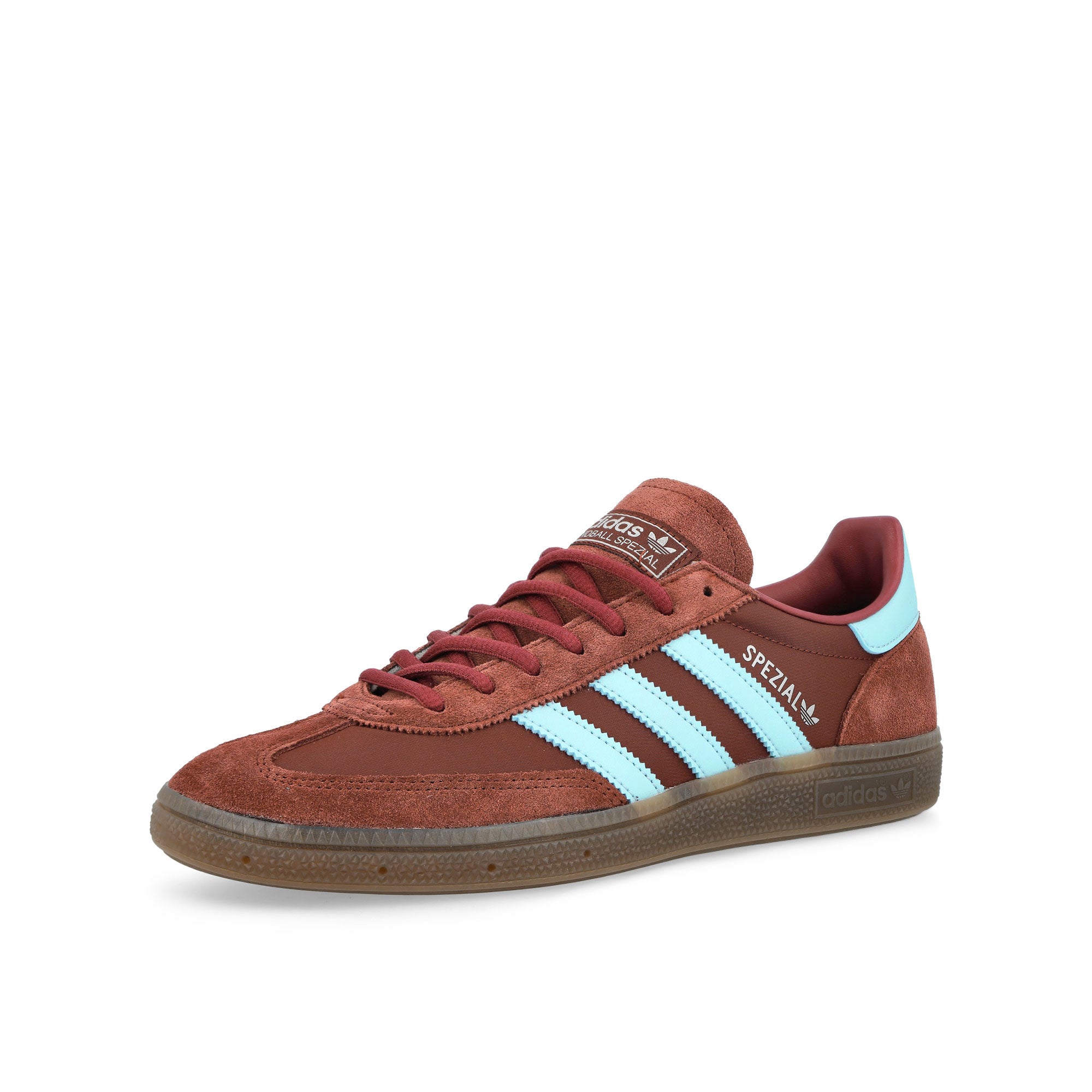 adidas Handball Spezial Fox Brown / Clear Sky / Gum 5 Sneaker IH6596 Close-up | Overkill
