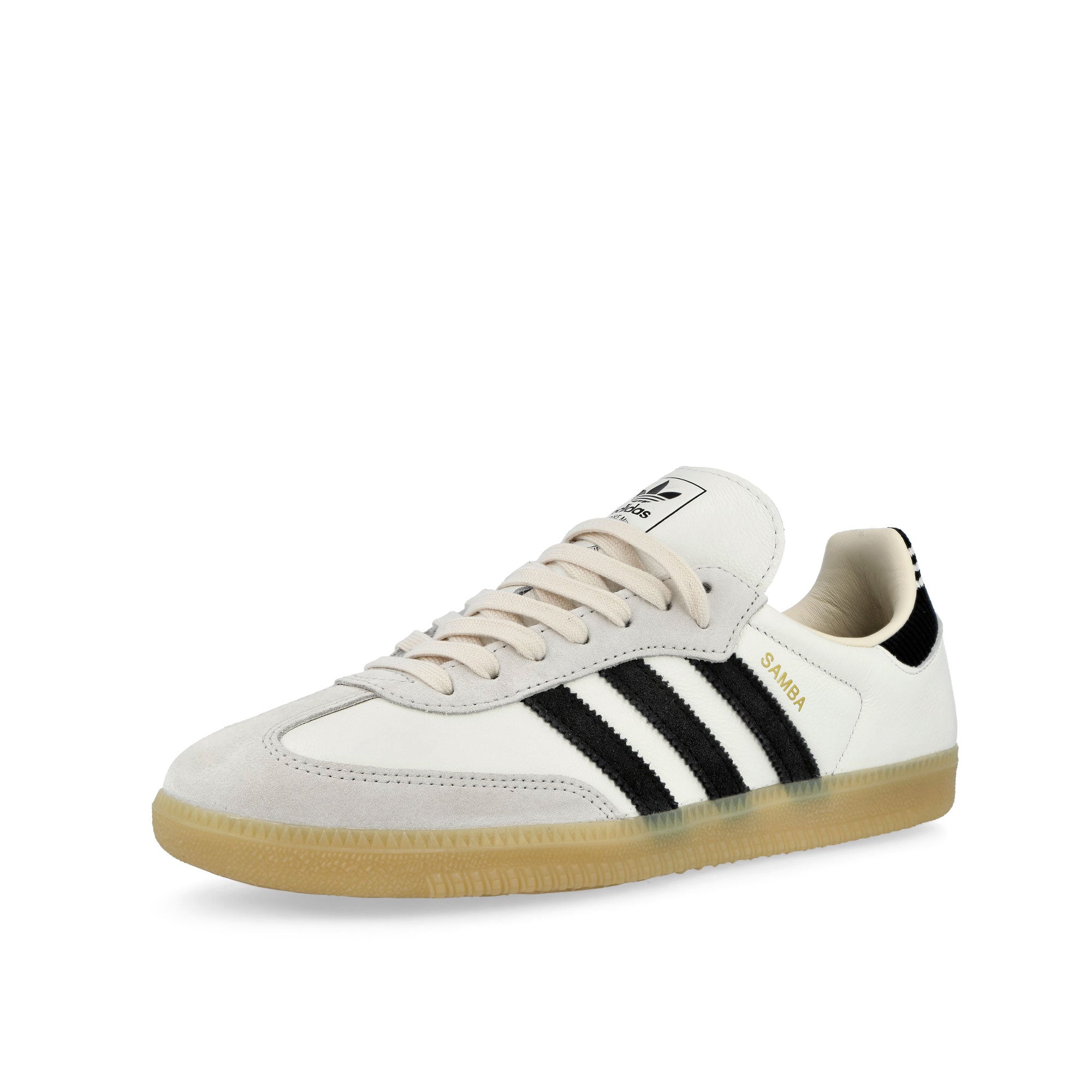 adidas Samba OG Cloud White / Core Black / Gum 3 Low Top Sneakers IH6820 Close-up | Overkill
