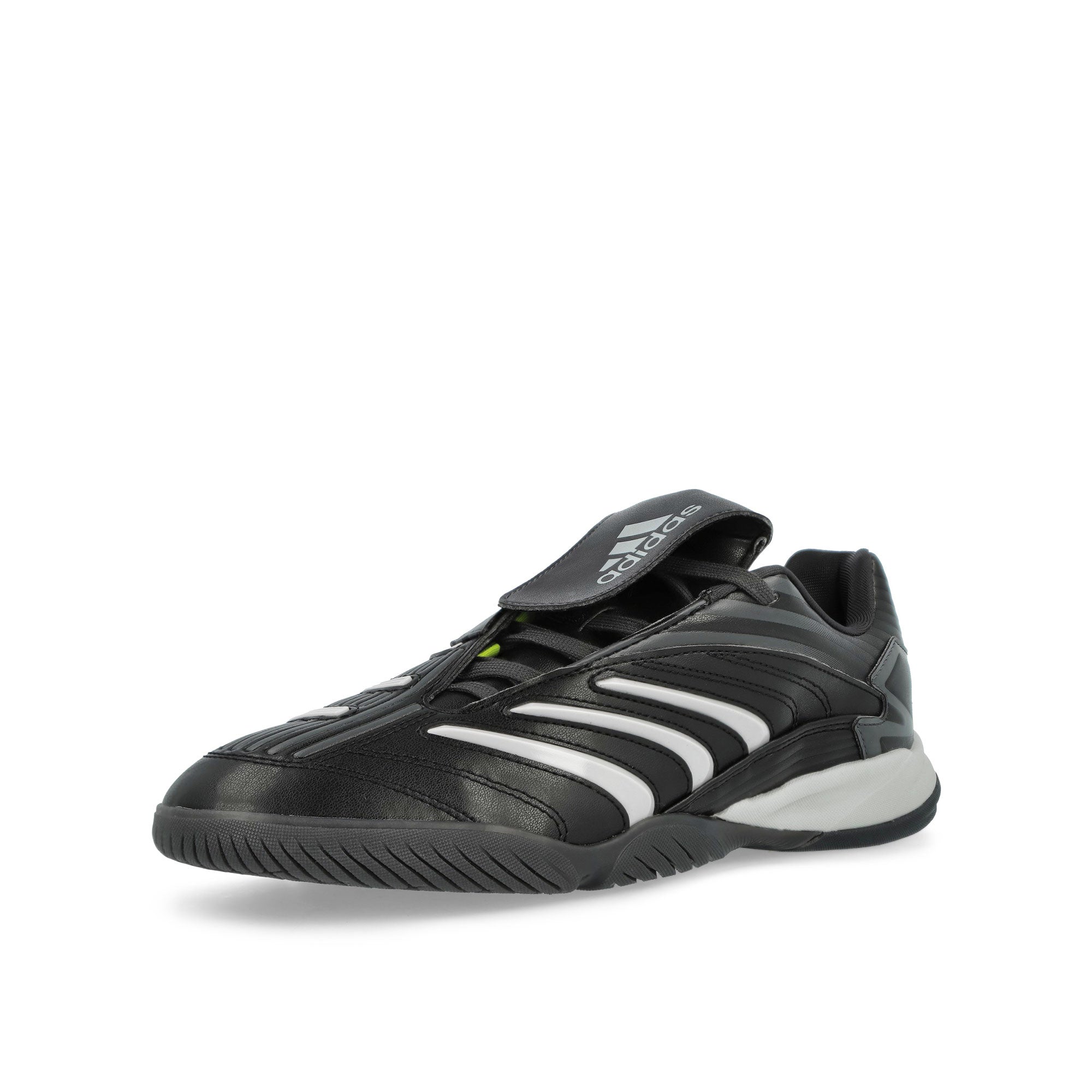 adidas Predator Sala Core Black / Grey Two / Utility Black  Low Top Sneakers IH7082 Close-up | Overkill
