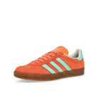 adidas Gazelle Indoor Easy Orange / Clear Mint / Gum Low Top Sneakers  Close Up | Overkill