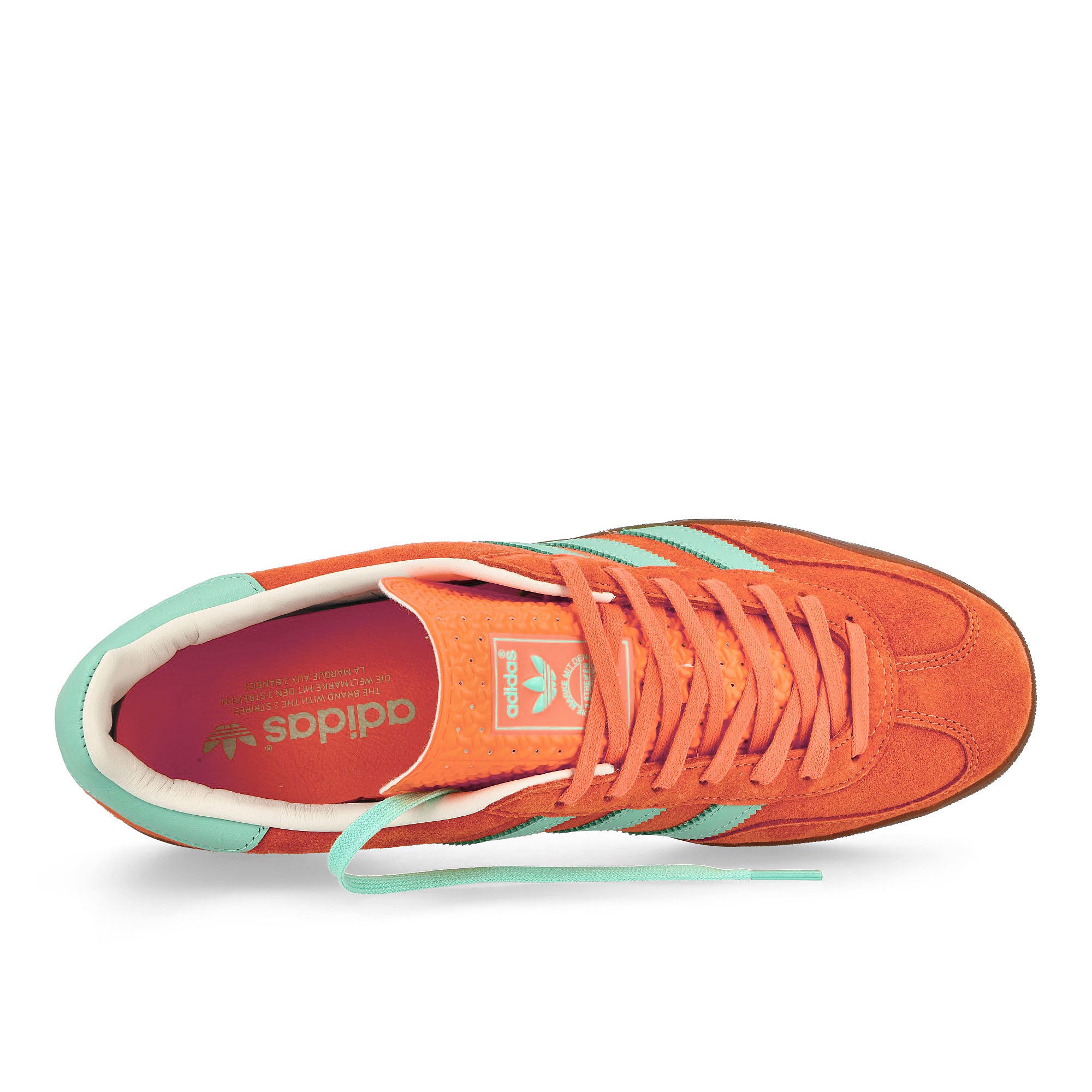 adidas Gazelle Indoor Easy Orange / Clear Mint / Gum Low Top Sneakers  Detailfoto | Overkill