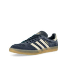 adidas Gazelle Indoor Legend Ink / Wonder Beige / Gum 3 Low Top Sneakers  Close Up | Overkill