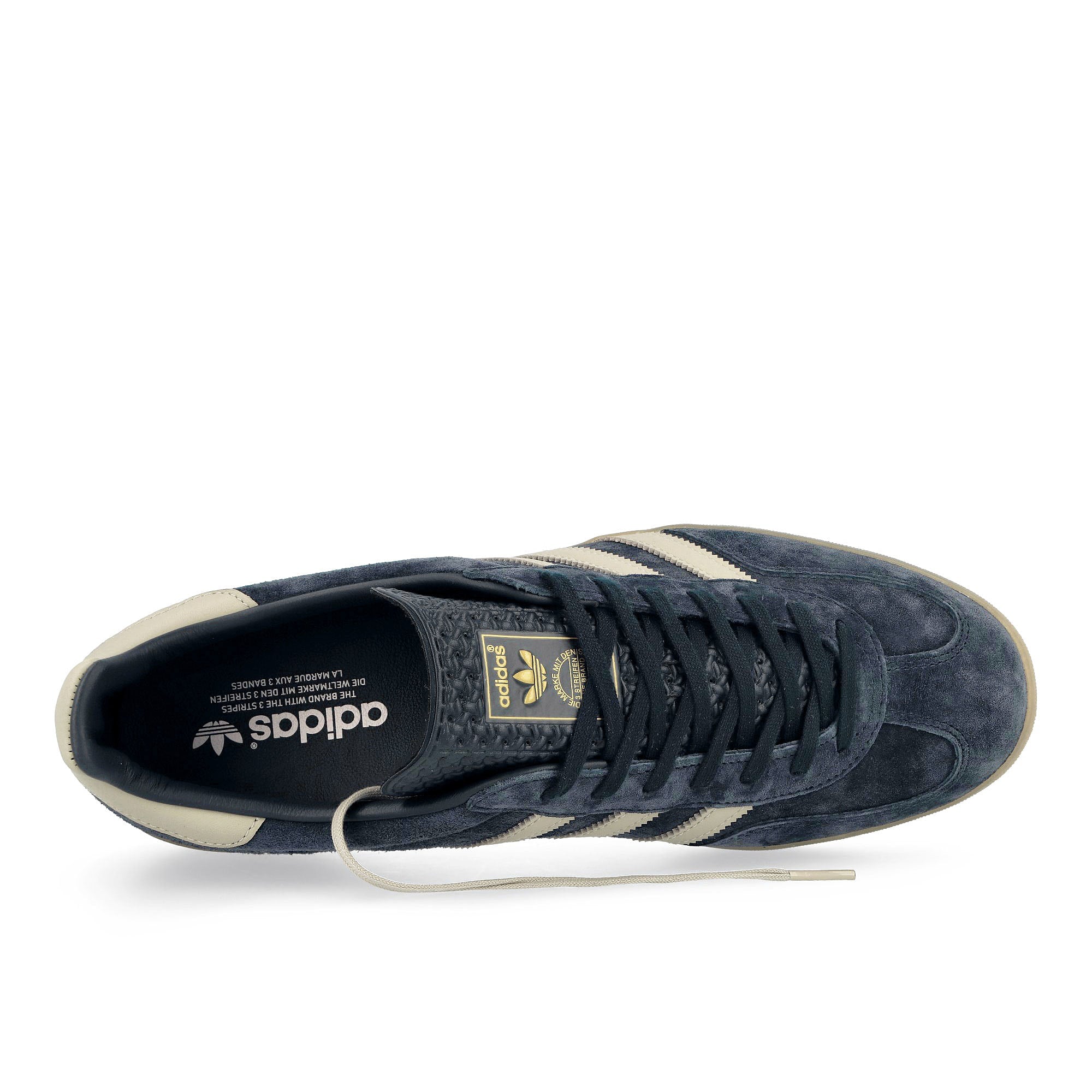 adidas Gazelle Indoor Legend Ink / Wonder Beige / Gum 3 Low Top Sneakers  Detailfoto | Overkill