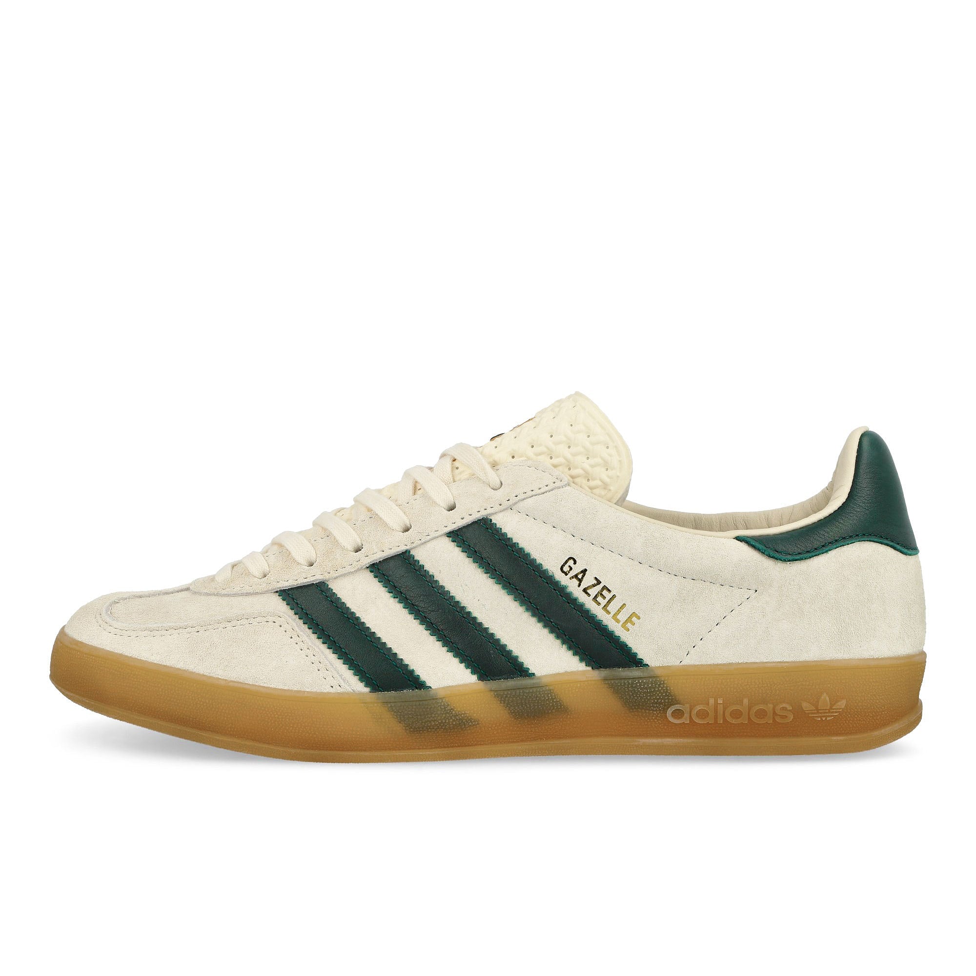 adidas Gazelle Indoor Cream White / Collegiate Green / Gum 3 Low Top Sneakers IH7502 | Overkill