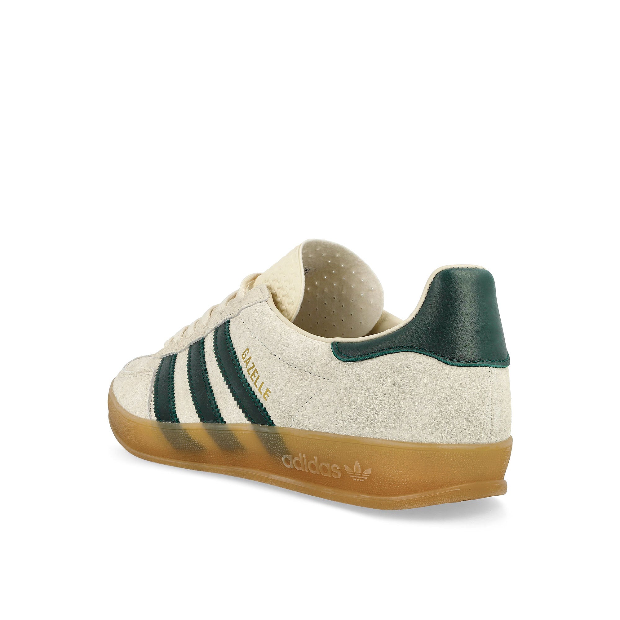 adidas Gazelle Indoor Cream White / Collegiate Green / Gum 3 Low Top Sneakers  Material | Overkill