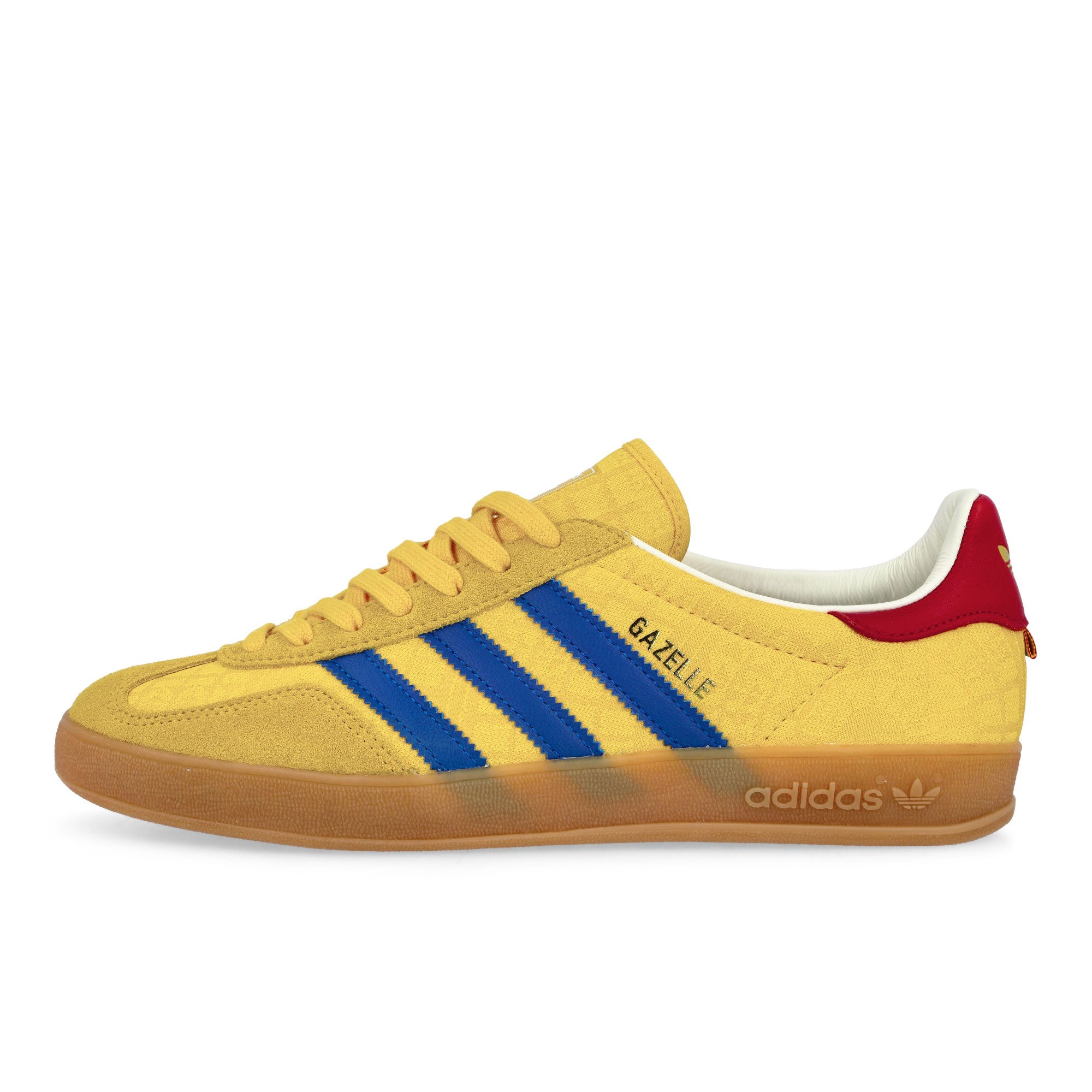 adidas Gazelle Indoor Bold Gold / Power Blue / Team Colleg Red Low Top Sneakers IH9648 | Overkill
