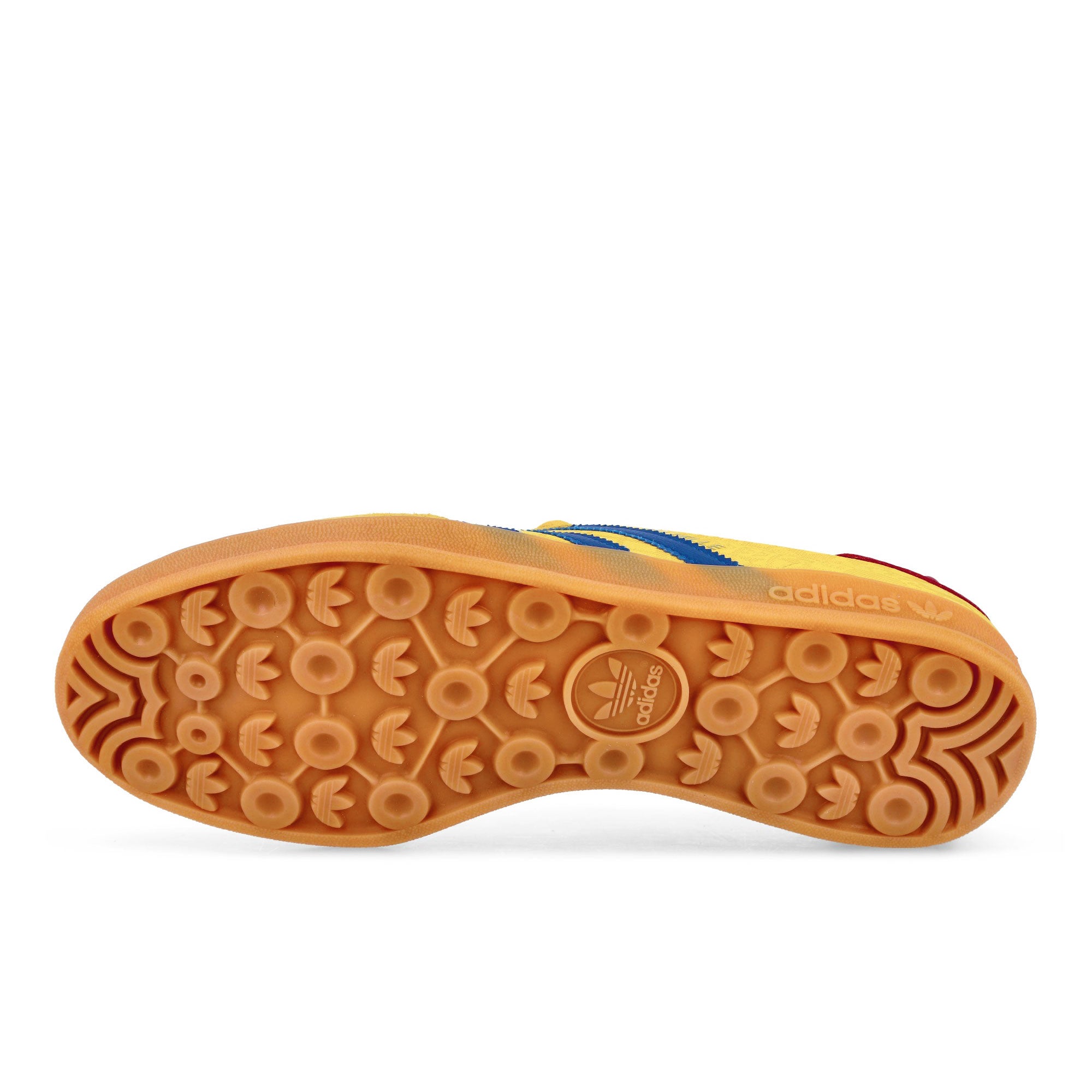 adidas Gazelle Indoor Bold Gold / Power Blue / Team Colleg Red Low Top Sneakers IH9648 Detail View 1 | Overkill
